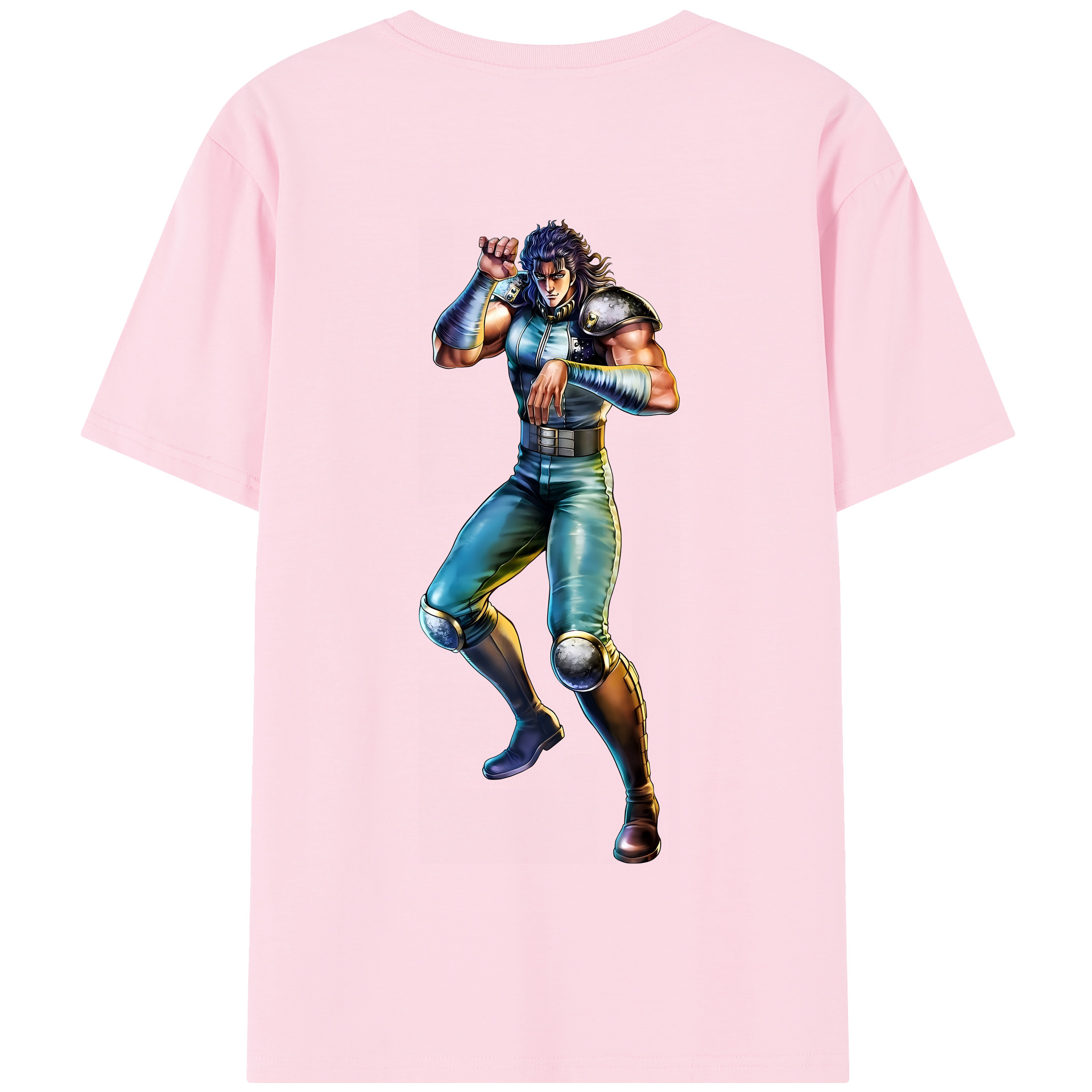 （画像用） 北斗の拳 Fist of the North Star 綿100％半袖Tシャツ（背面プリント）
