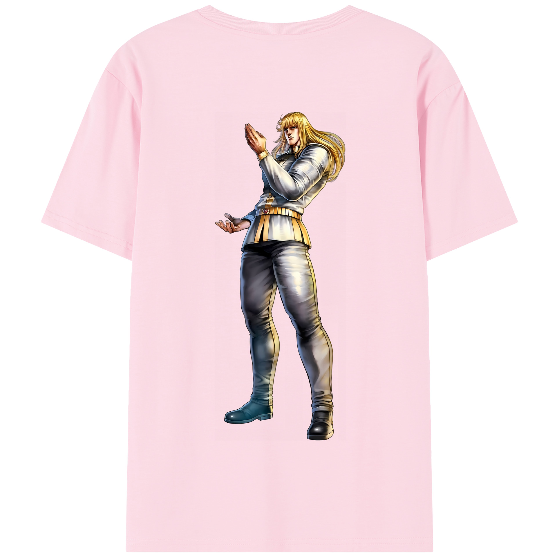（画像用） 北斗の拳 Fist of the North Star 綿100％半袖Tシャツ（背面プリント）