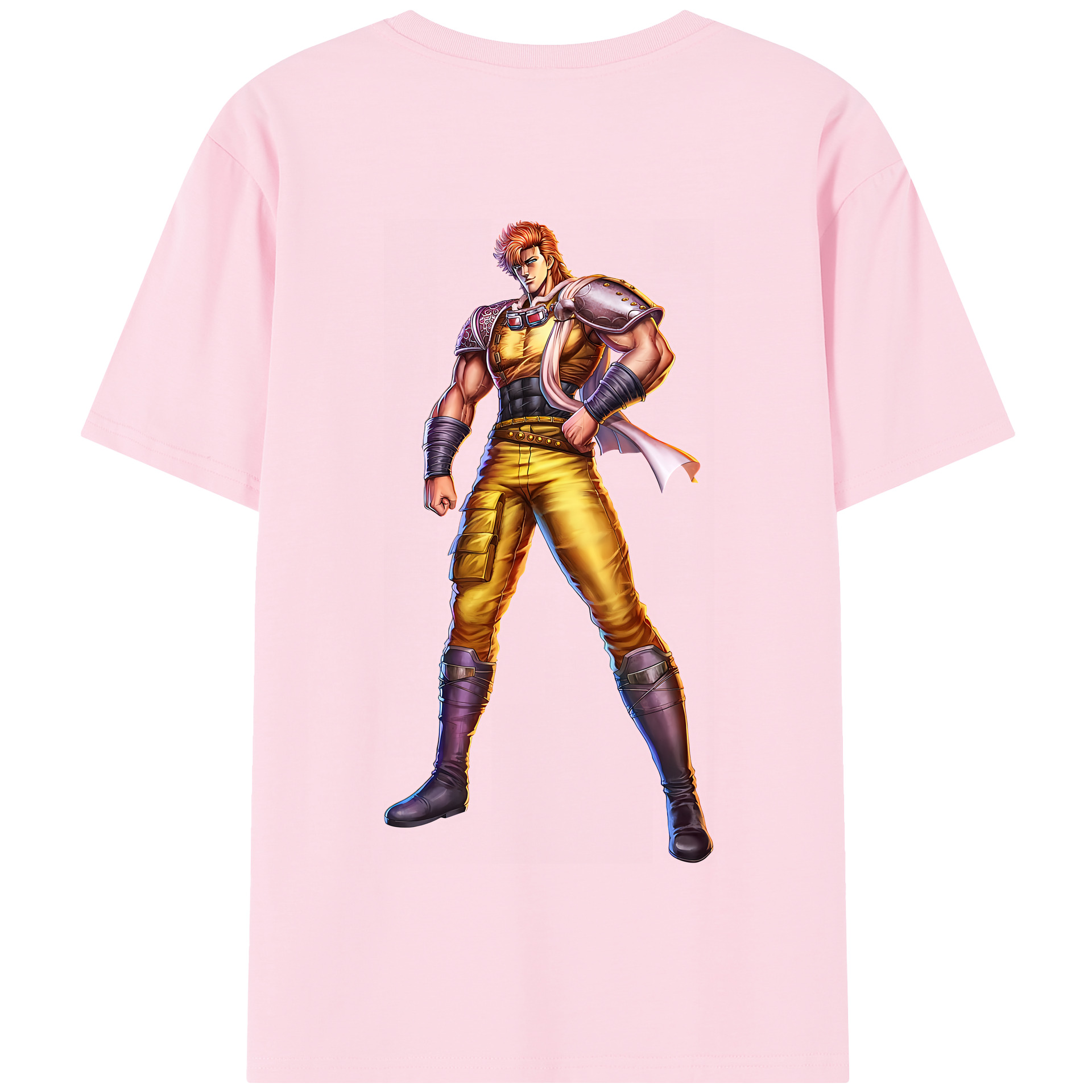 （画像用） 北斗の拳 Fist of the North Star 綿100％半袖Tシャツ（背面プリント）
