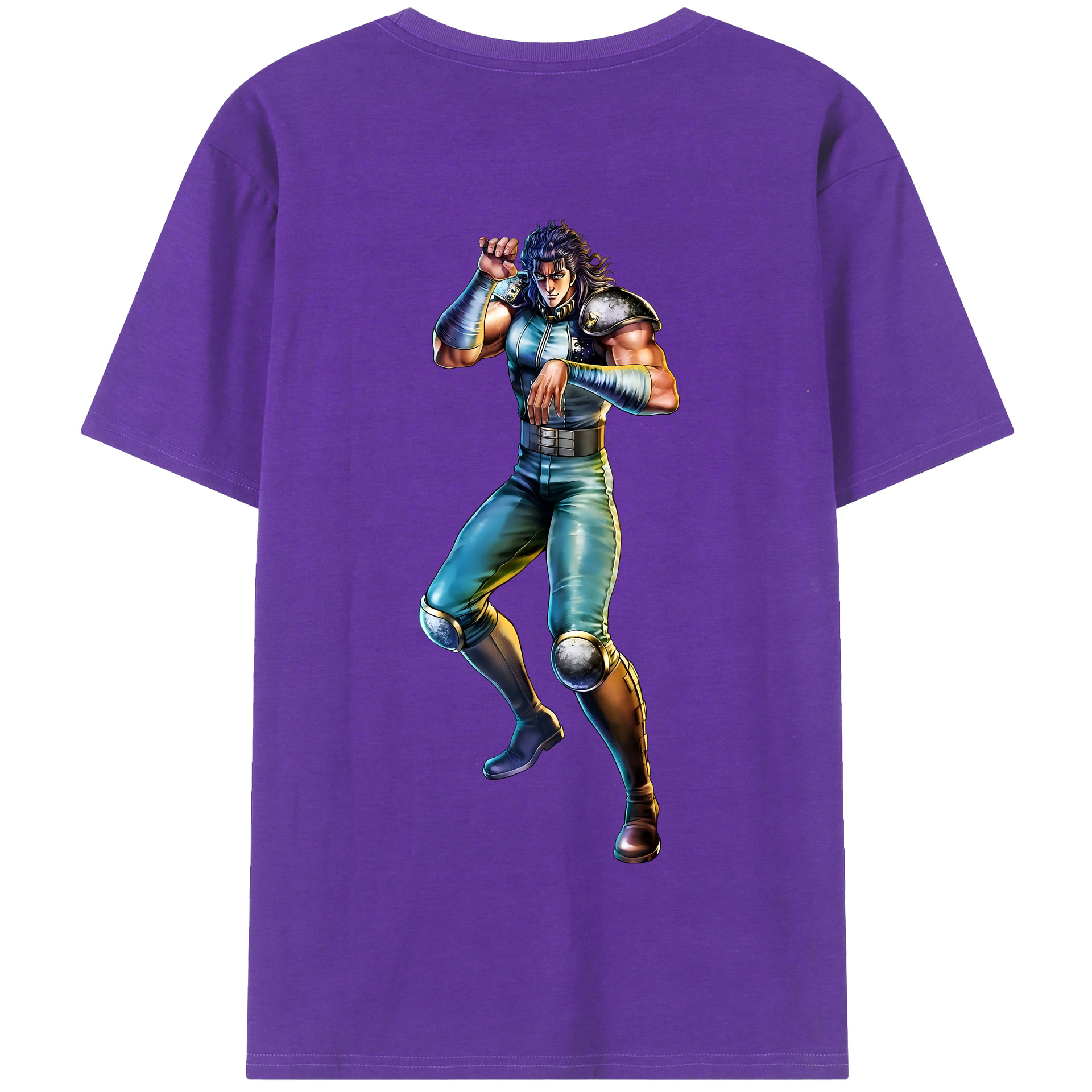 （画像用） 北斗の拳 Fist of the North Star 綿100％半袖Tシャツ（背面プリント）