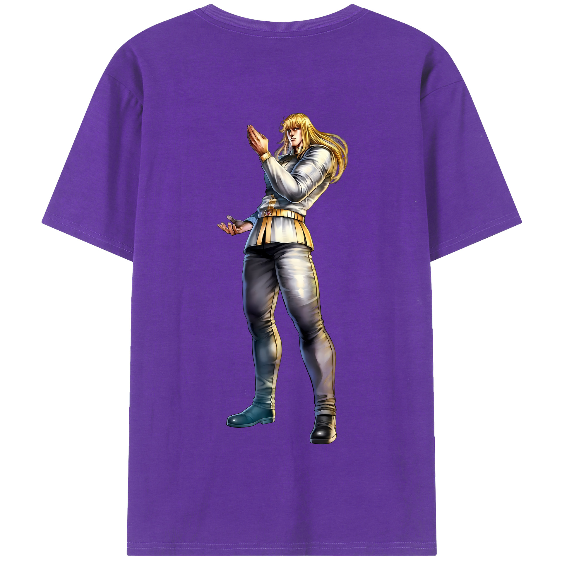 （画像用） 北斗の拳 Fist of the North Star 綿100％半袖Tシャツ（背面プリント）