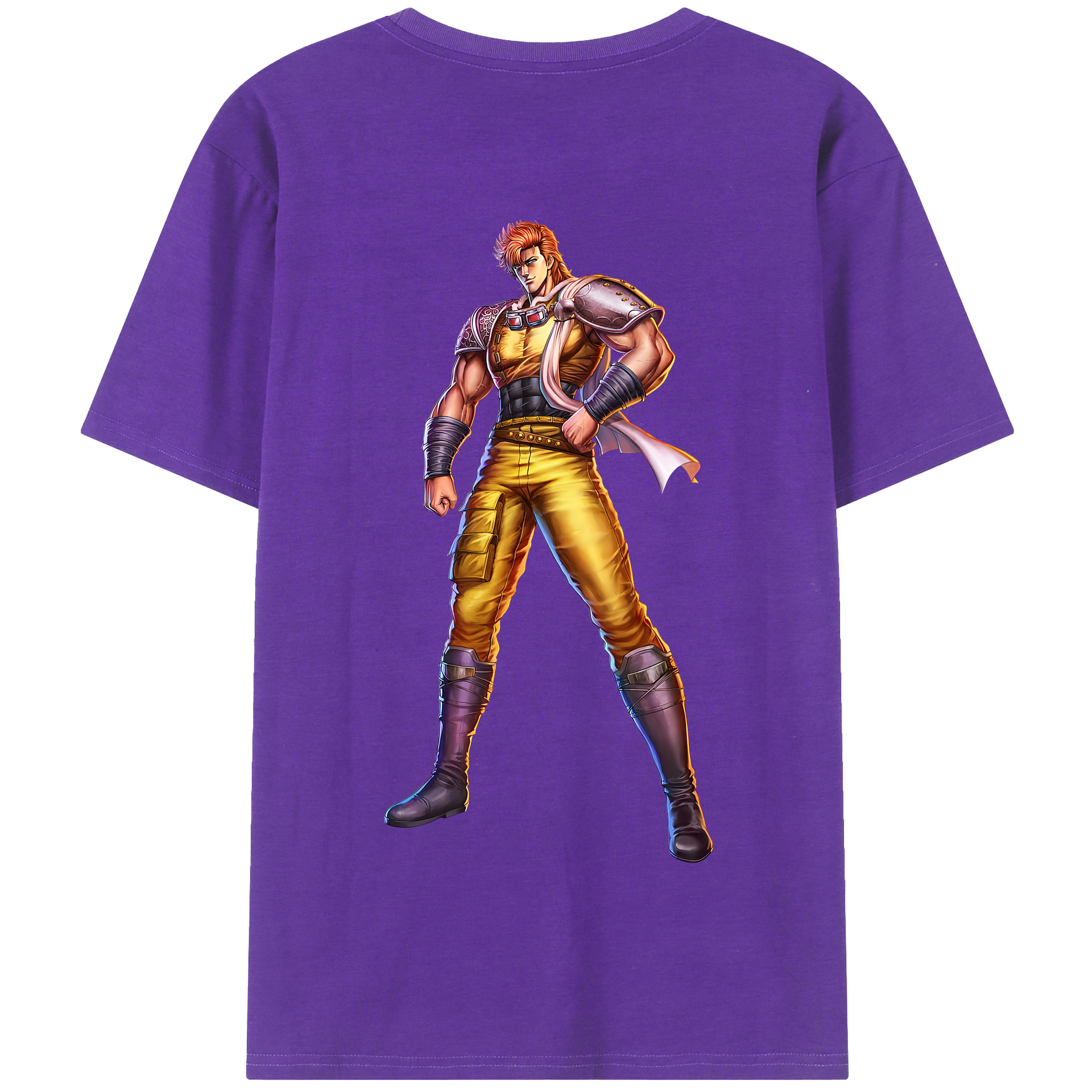（画像用） 北斗の拳 Fist of the North Star 綿100％半袖Tシャツ（背面プリント）