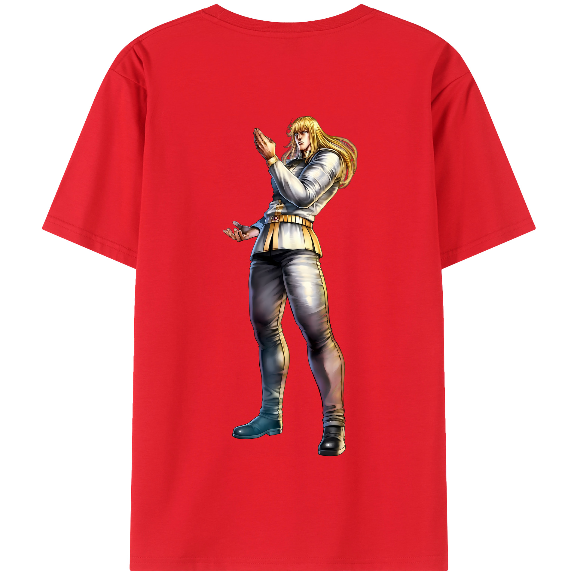 （画像用） 北斗の拳 Fist of the North Star 綿100％半袖Tシャツ（背面プリント）