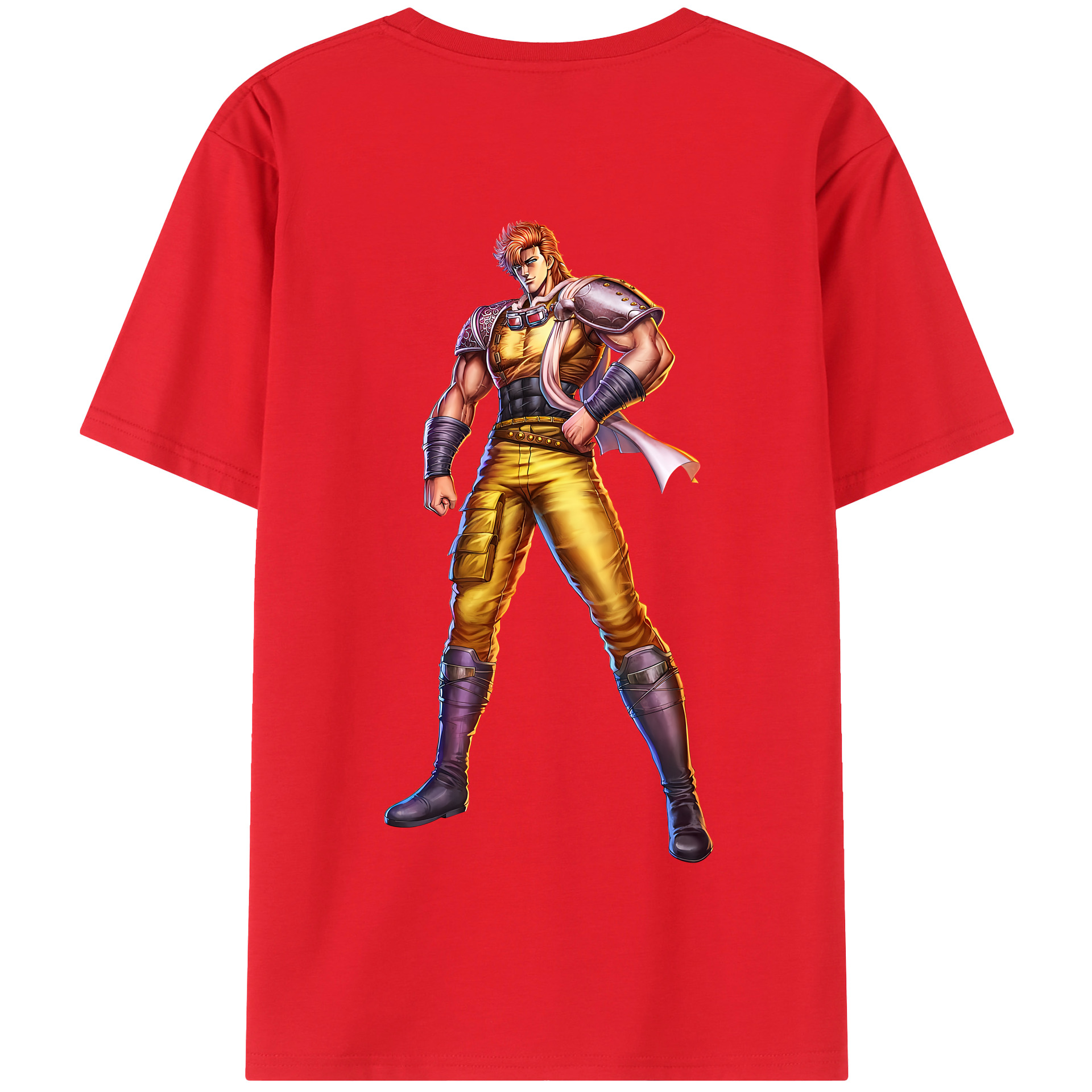 （画像用） 北斗の拳 Fist of the North Star 綿100％半袖Tシャツ（背面プリント）