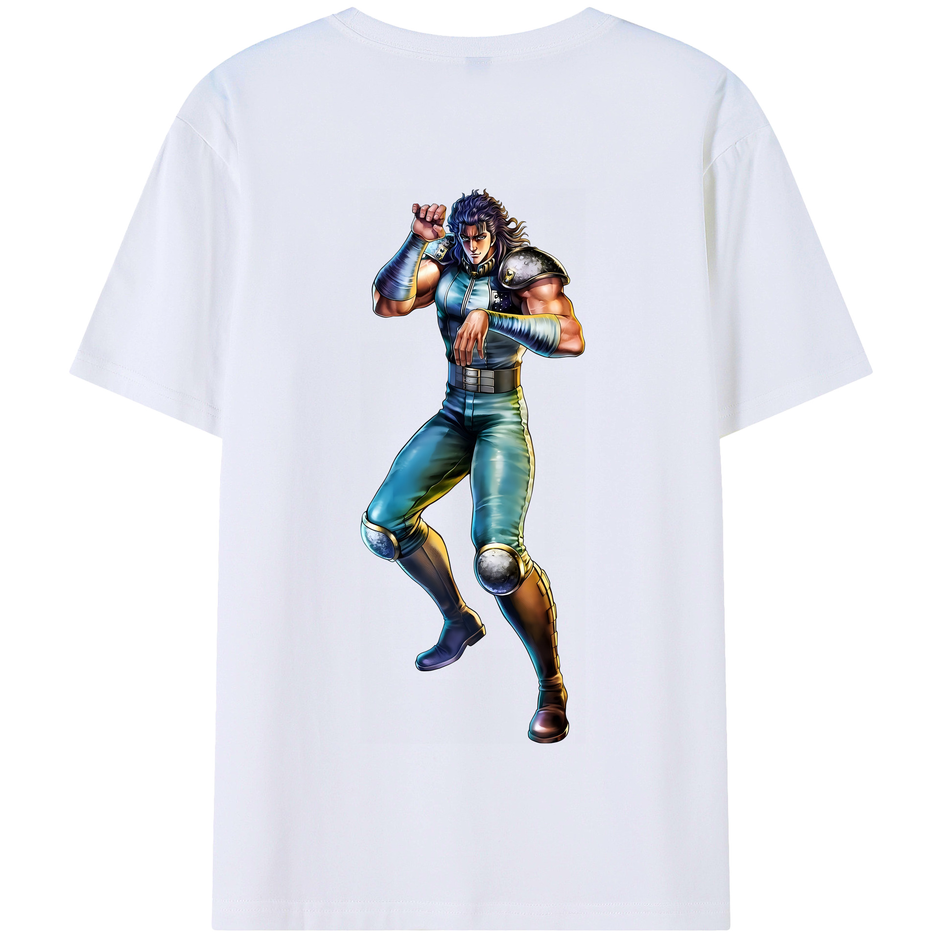 （画像用） 北斗の拳 Fist of the North Star 綿100％半袖Tシャツ（背面プリント）