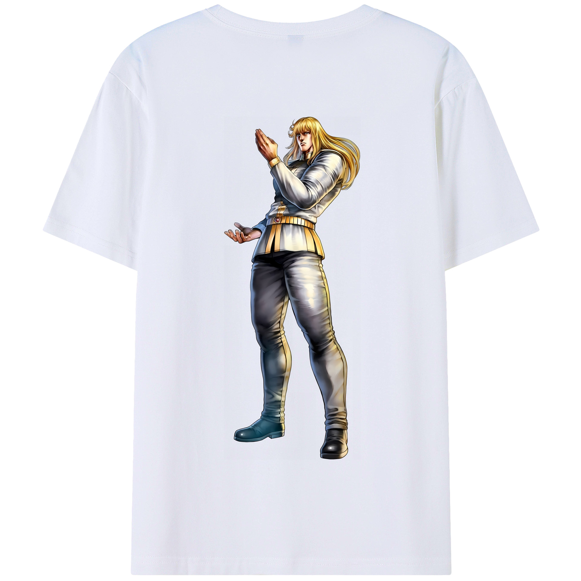 （画像用） 北斗の拳 Fist of the North Star 綿100％半袖Tシャツ（背面プリント）