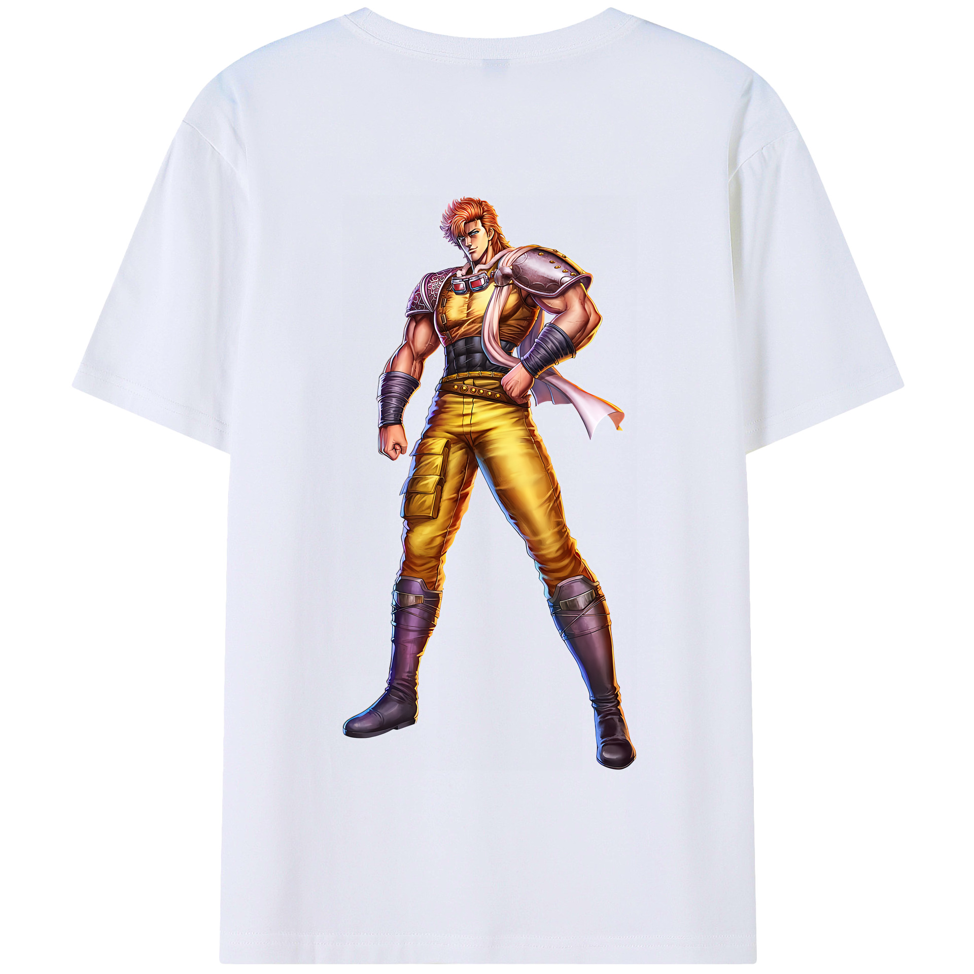 （画像用） 北斗の拳 Fist of the North Star 綿100％半袖Tシャツ（背面プリント）