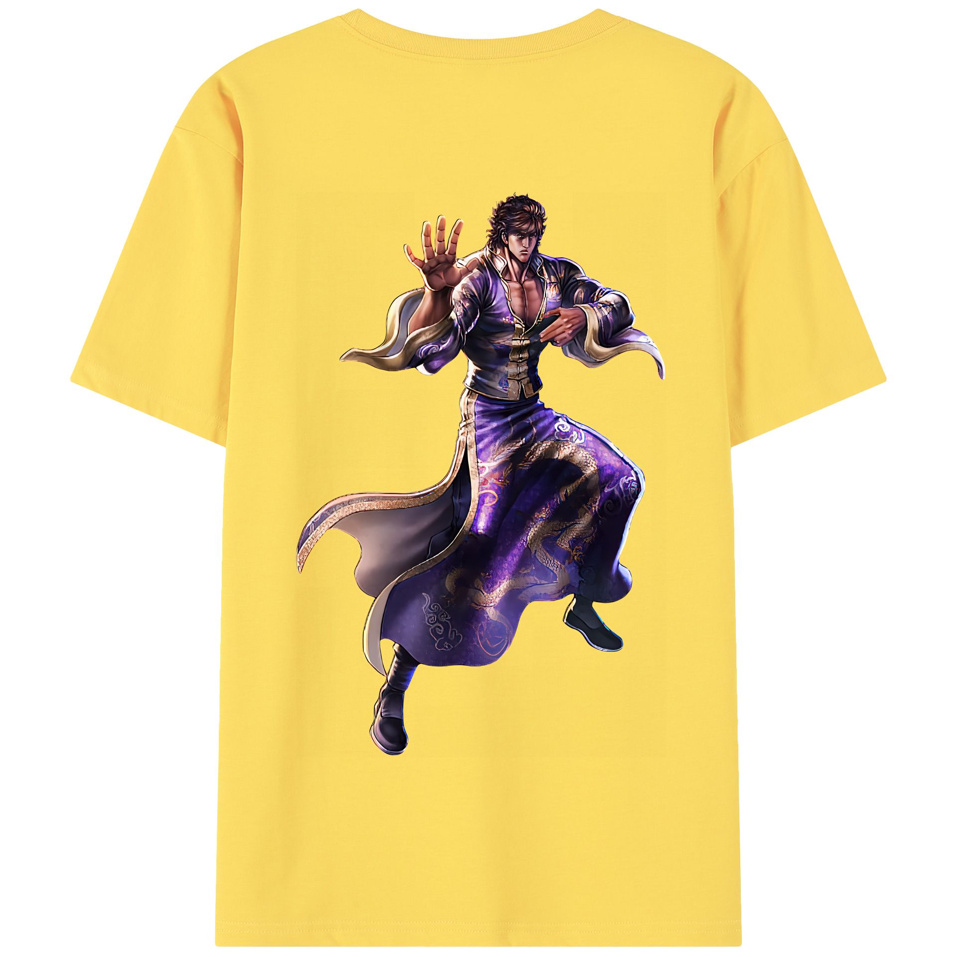 （画像用） 北斗の拳 Fist of the North Star 綿100％半袖Tシャツ（背面プリント）