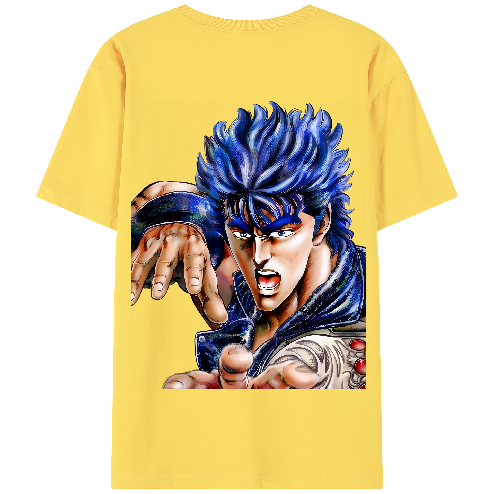 （画像用） 北斗の拳 Fist of the North Star 綿100％半袖Tシャツ（背面プリント）