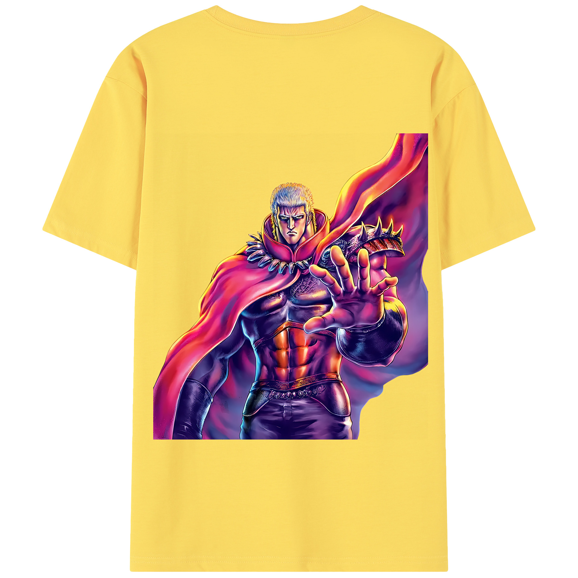 （画像用） 北斗の拳 Fist of the North Star 綿100％半袖Tシャツ（背面プリント）