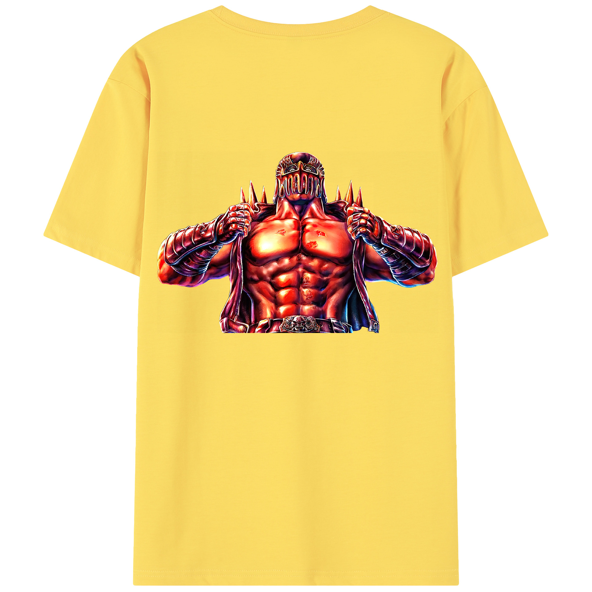 （画像用） 北斗の拳 Fist of the North Star 綿100％半袖Tシャツ（背面プリント）