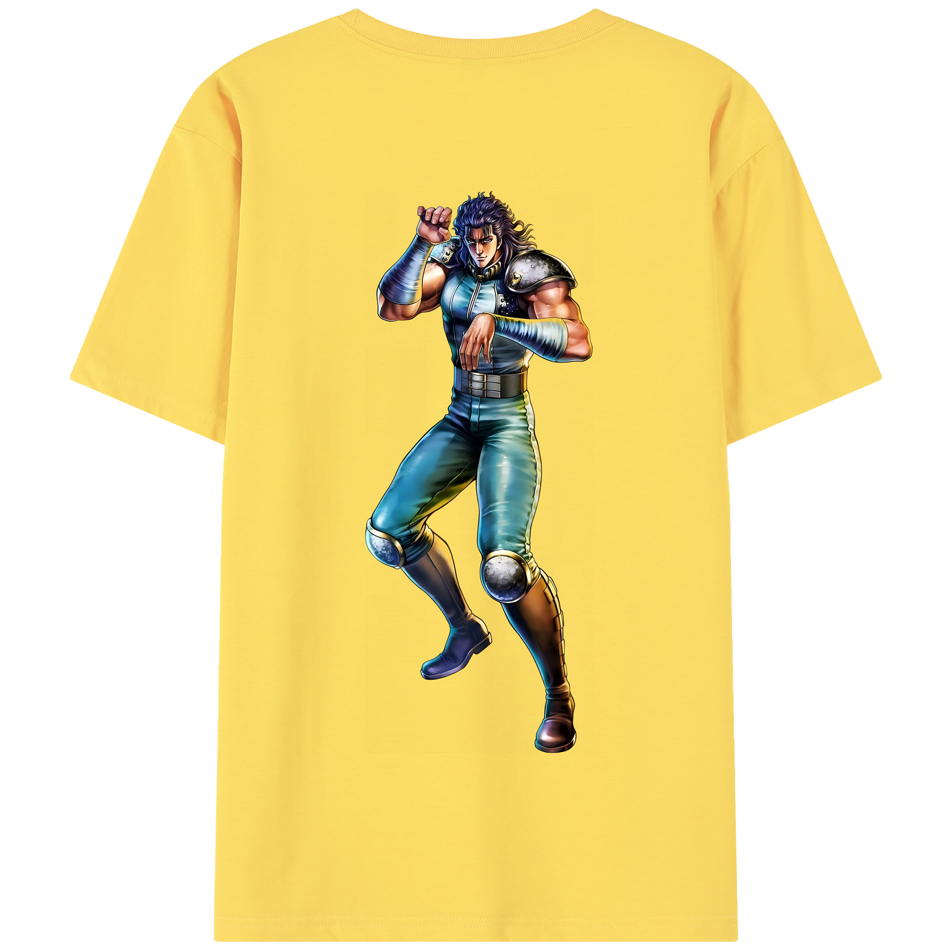 （画像用） 北斗の拳 Fist of the North Star 綿100％半袖Tシャツ（背面プリント）