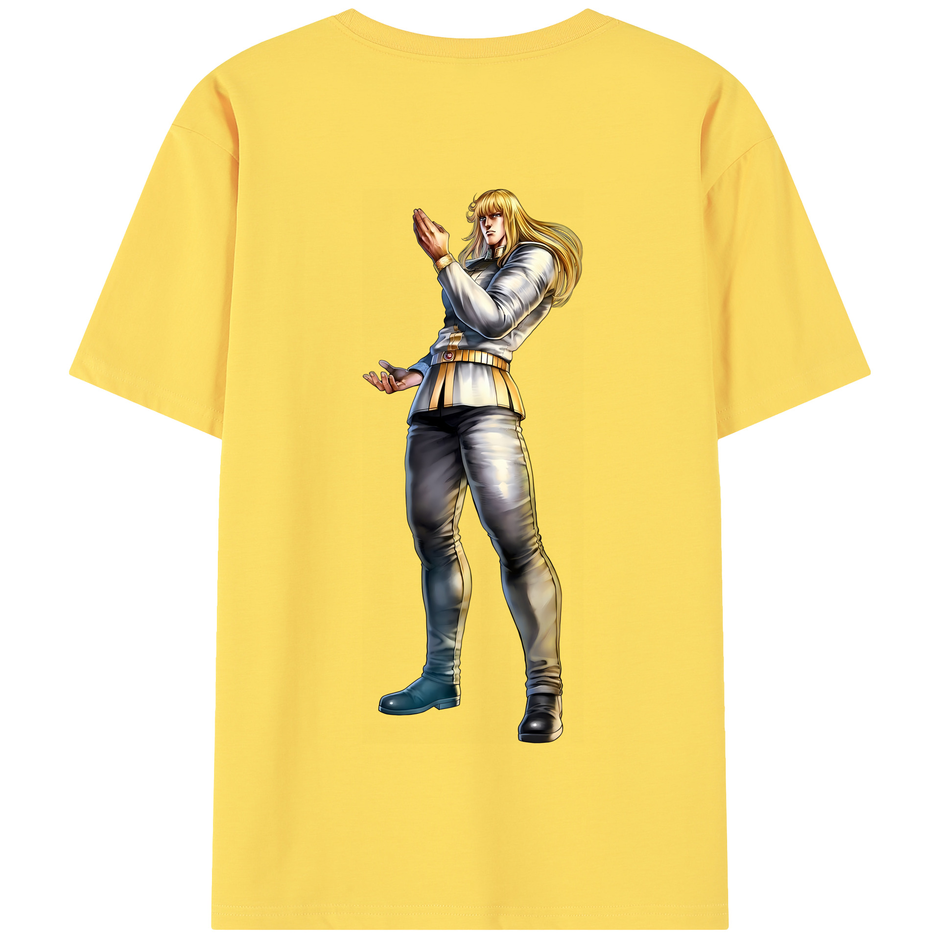 （画像用） 北斗の拳 Fist of the North Star 綿100％半袖Tシャツ（背面プリント）