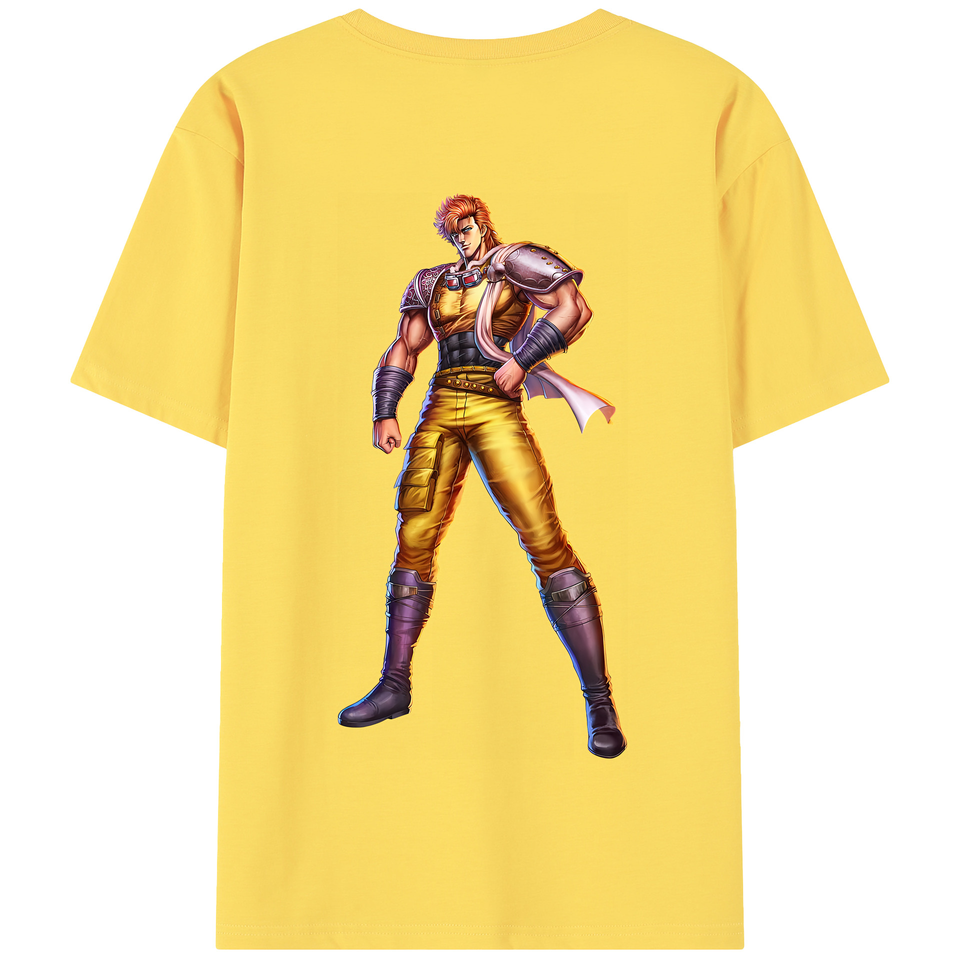 （画像用） 北斗の拳 Fist of the North Star 綿100％半袖Tシャツ（背面プリント）