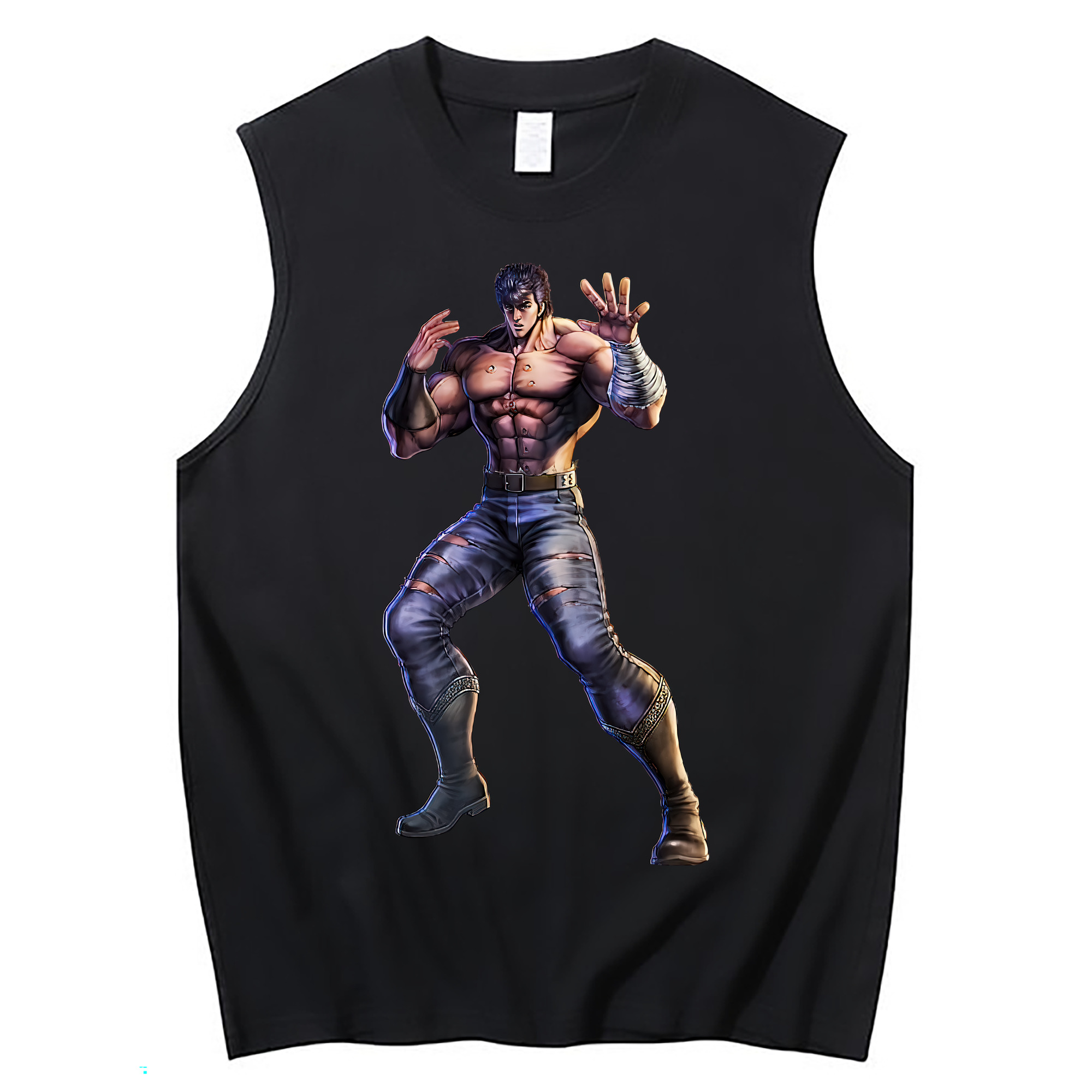 （画像用） 北斗の拳 Fist of the North Star コットン100％タンクトップ（フロントプリント）