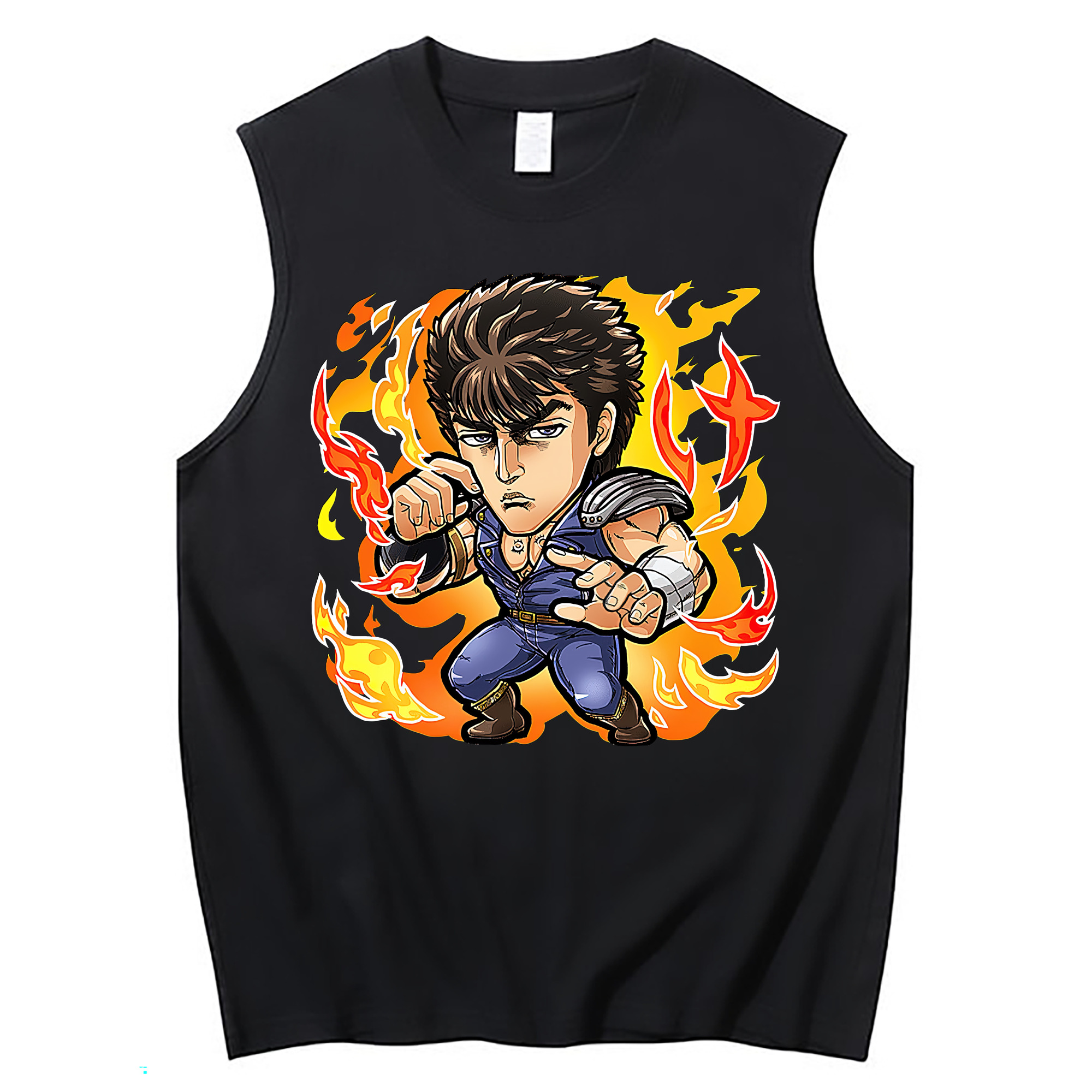 （画像用） 北斗の拳 Fist of the North Star コットン100％タンクトップ（フロントプリント）