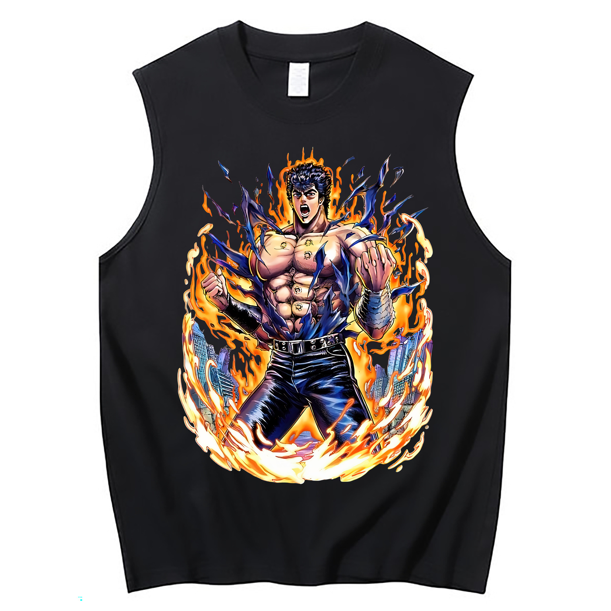 （画像用） 北斗の拳 Fist of the North Star コットン100％タンクトップ（フロントプリント）