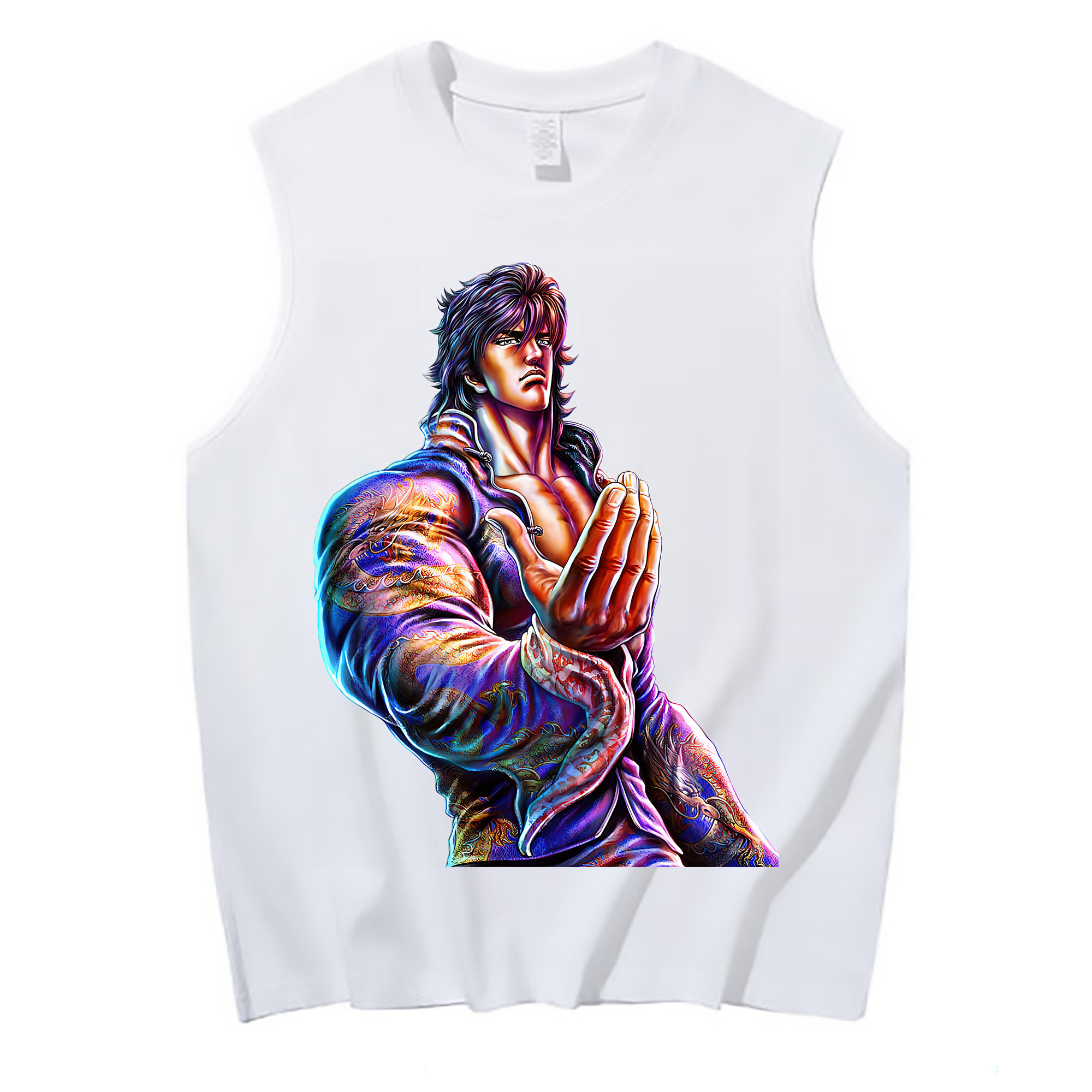 （画像用） 北斗の拳 Fist of the North Star コットン100％タンクトップ（フロントプリント）