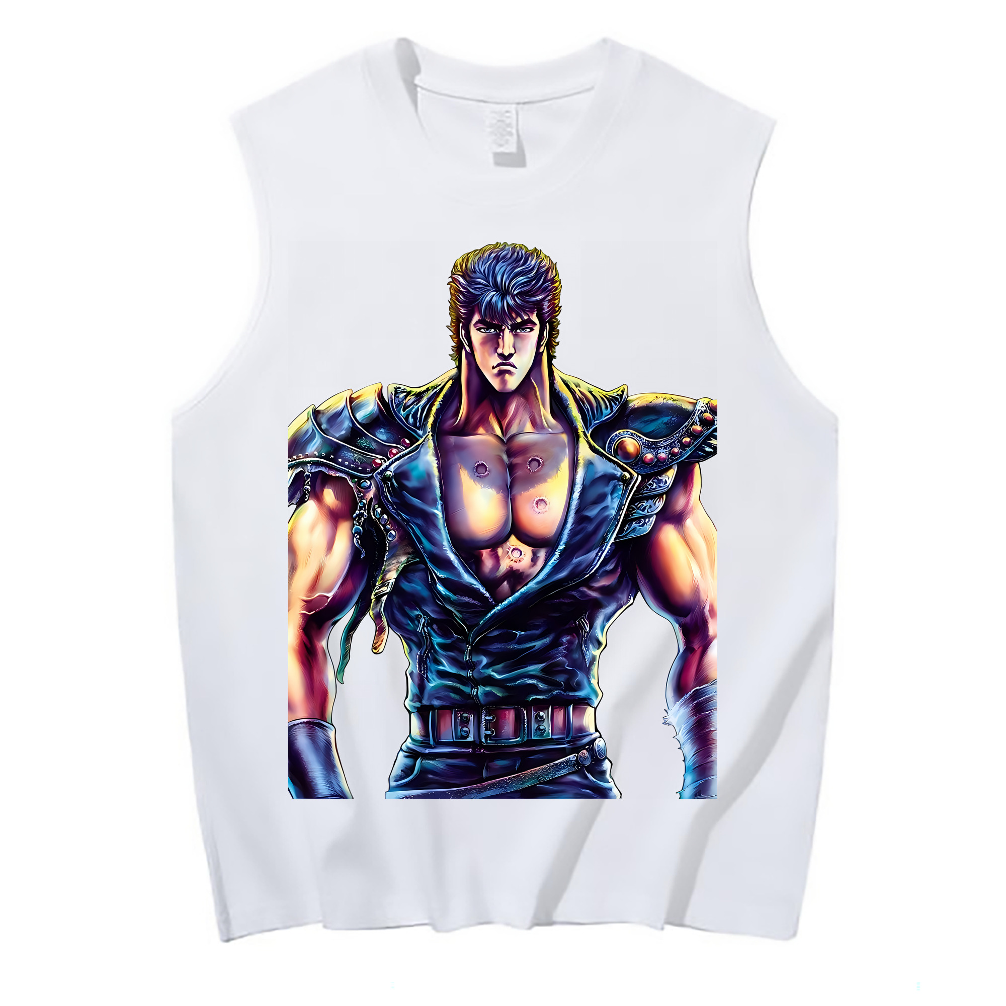 （画像用） 北斗の拳 Fist of the North Star コットン100％タンクトップ（フロントプリント）