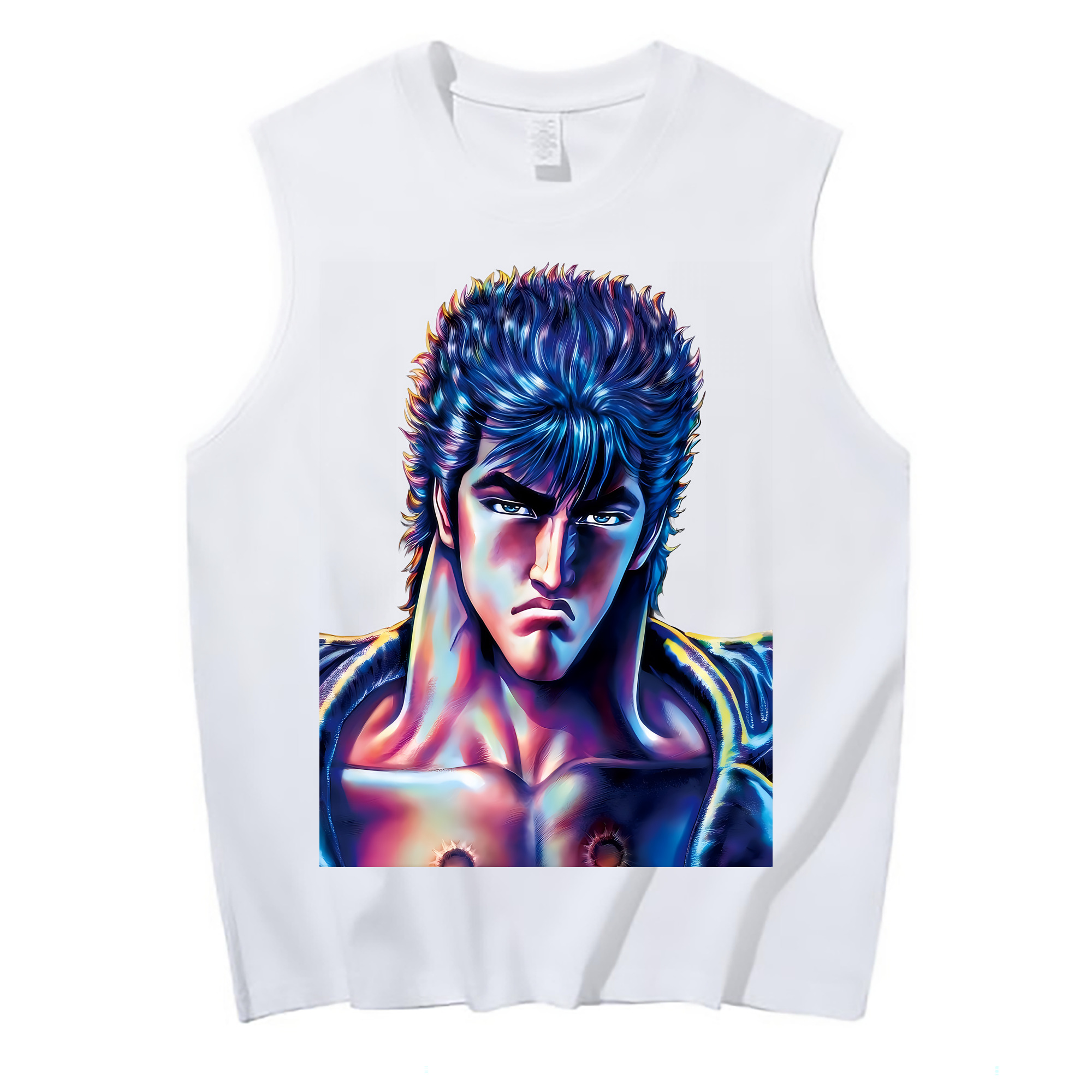 （画像用） 北斗の拳 Fist of the North Star コットン100％タンクトップ（フロントプリント）
