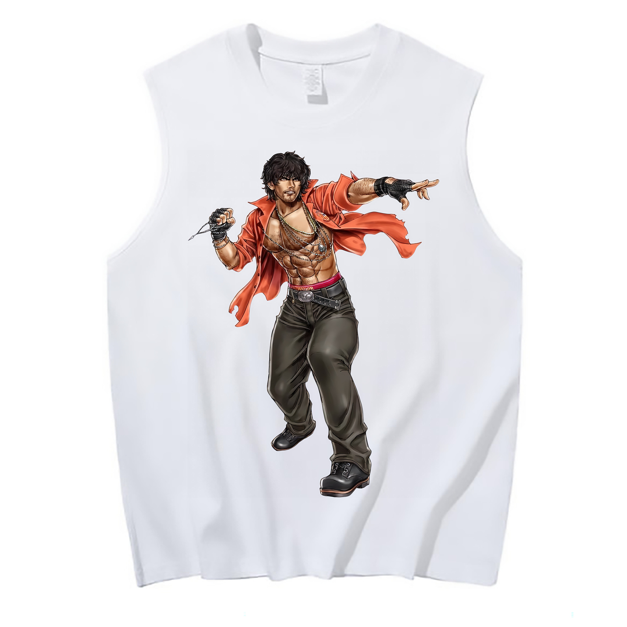 （画像用） 北斗の拳 Fist of the North Star コットン100％タンクトップ（フロントプリント）