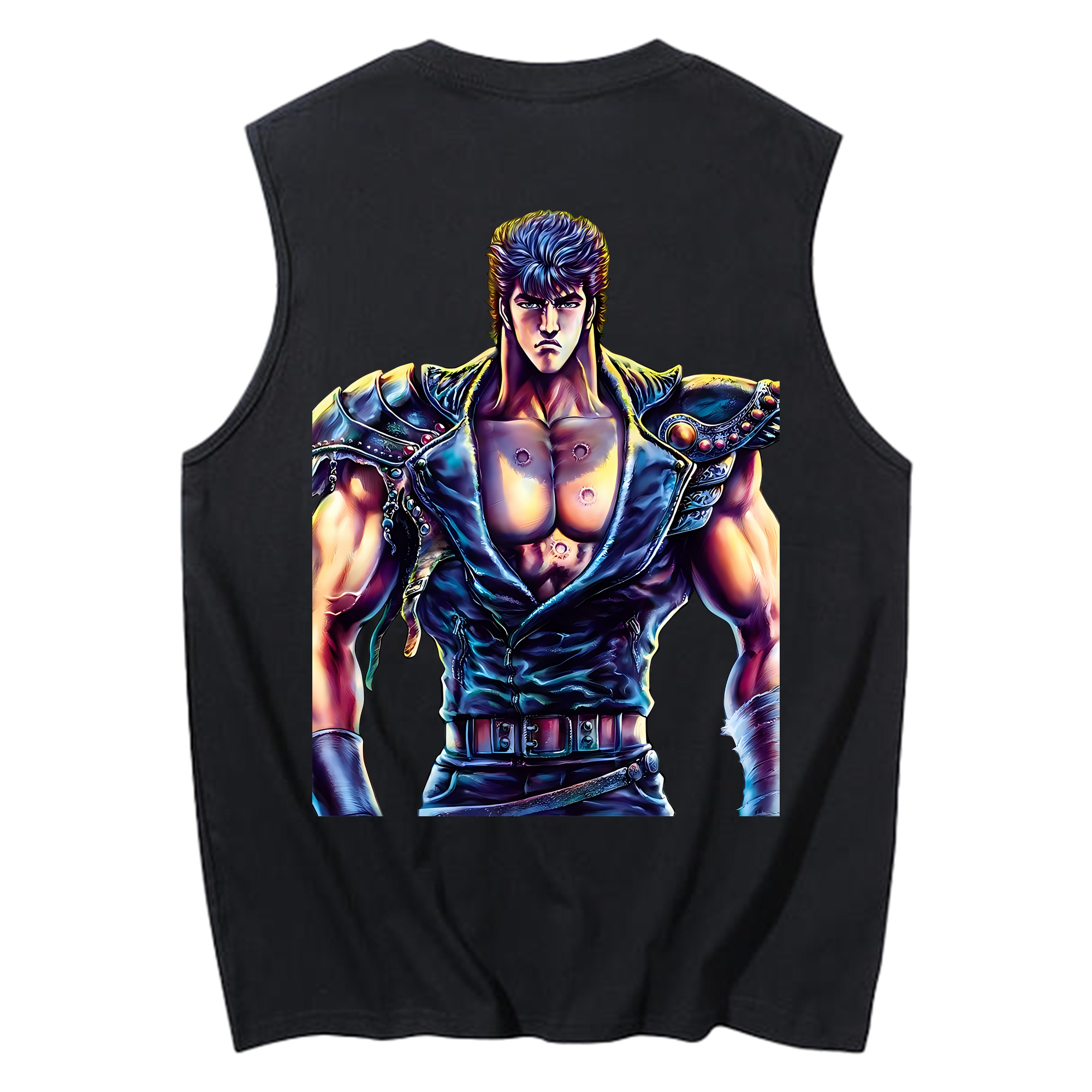（画像用） 北斗の拳 Fist of the North Star コットン100％タンクトップ（背面プリント）