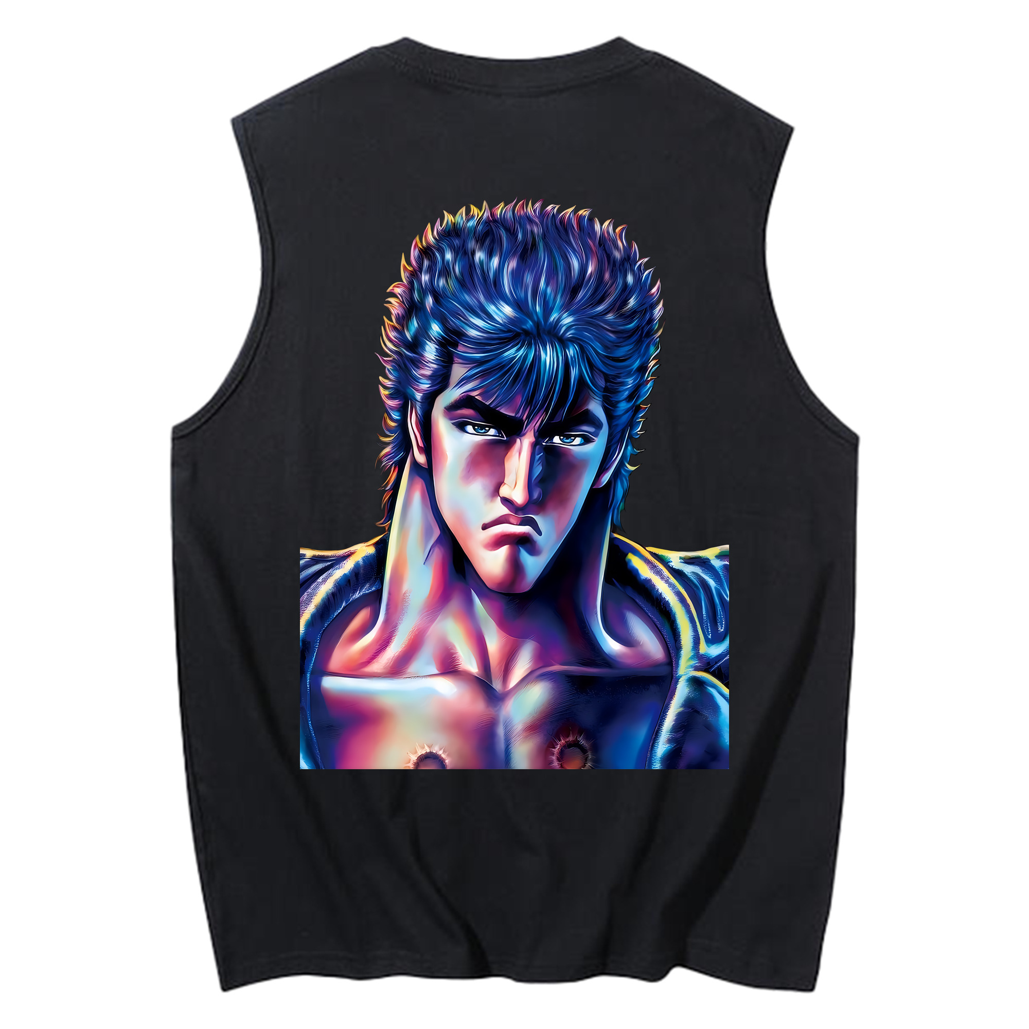 （画像用） 北斗の拳 Fist of the North Star コットン100％タンクトップ（背面プリント）