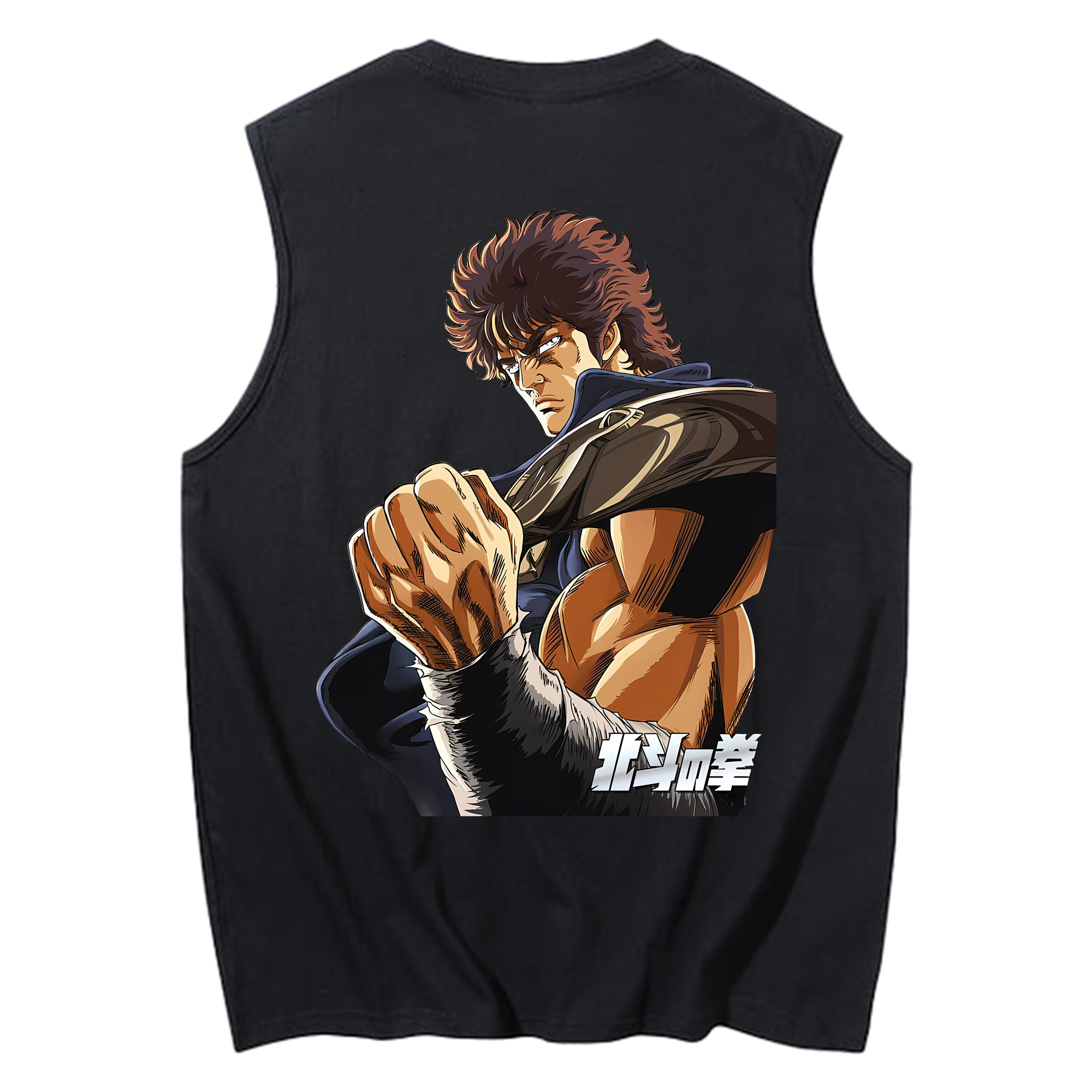 （画像用） 北斗の拳 Fist of the North Star コットン100％タンクトップ（背面プリント）