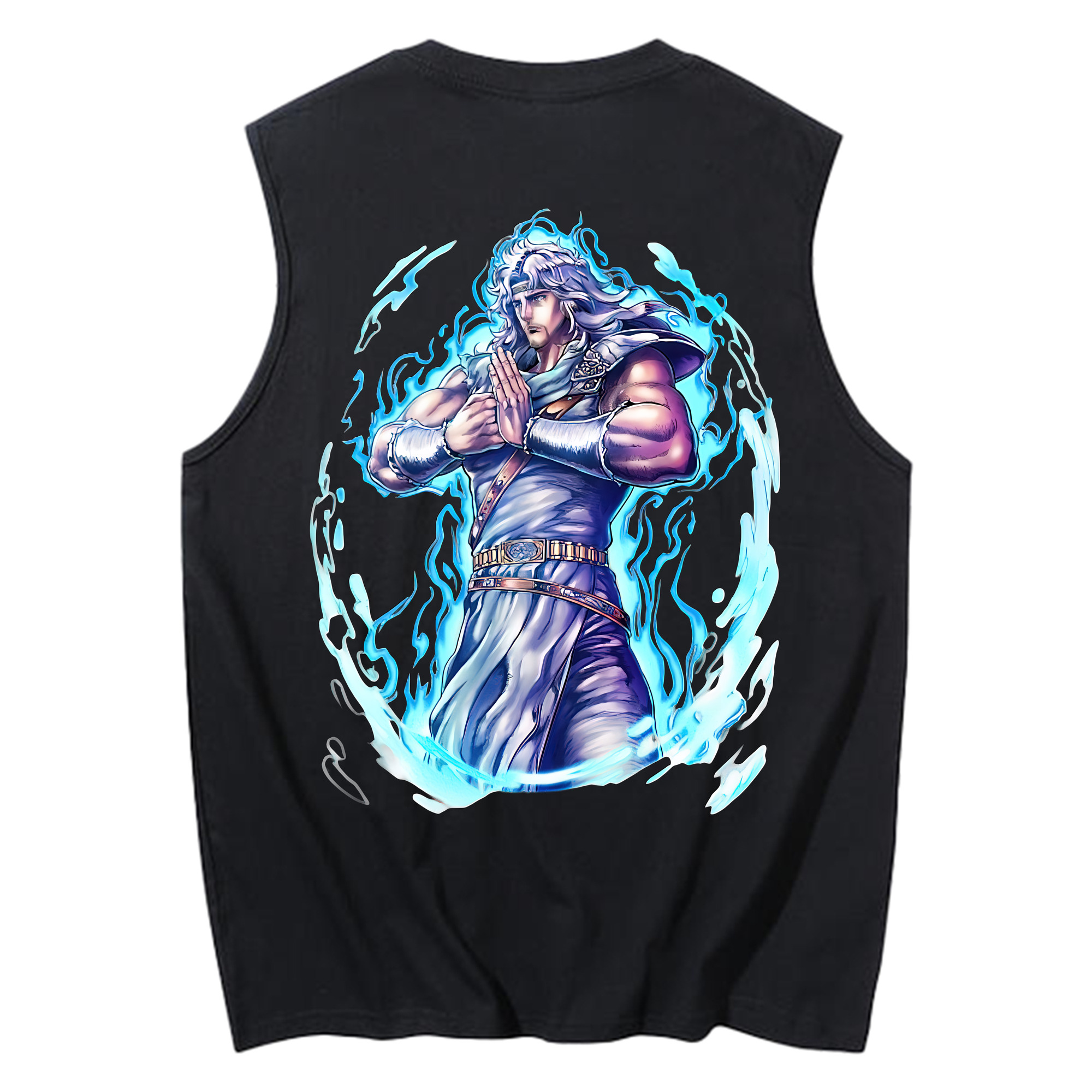 （画像用） 北斗の拳 Fist of the North Star コットン100％タンクトップ（背面プリント）
