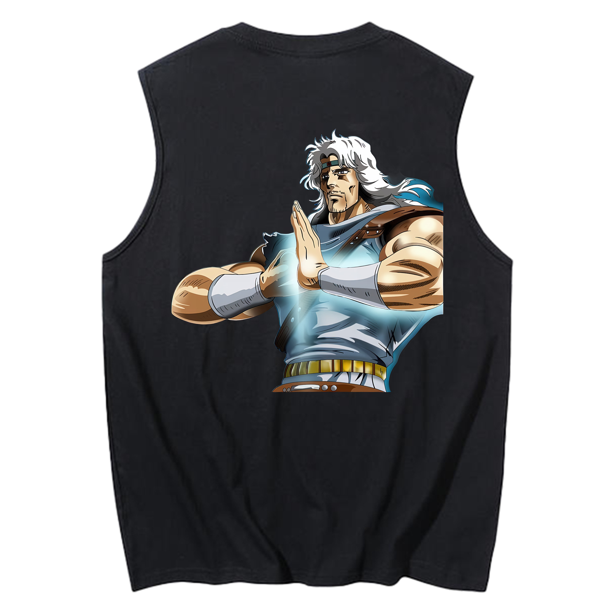 （画像用） 北斗の拳 Fist of the North Star コットン100％タンクトップ（背面プリント）