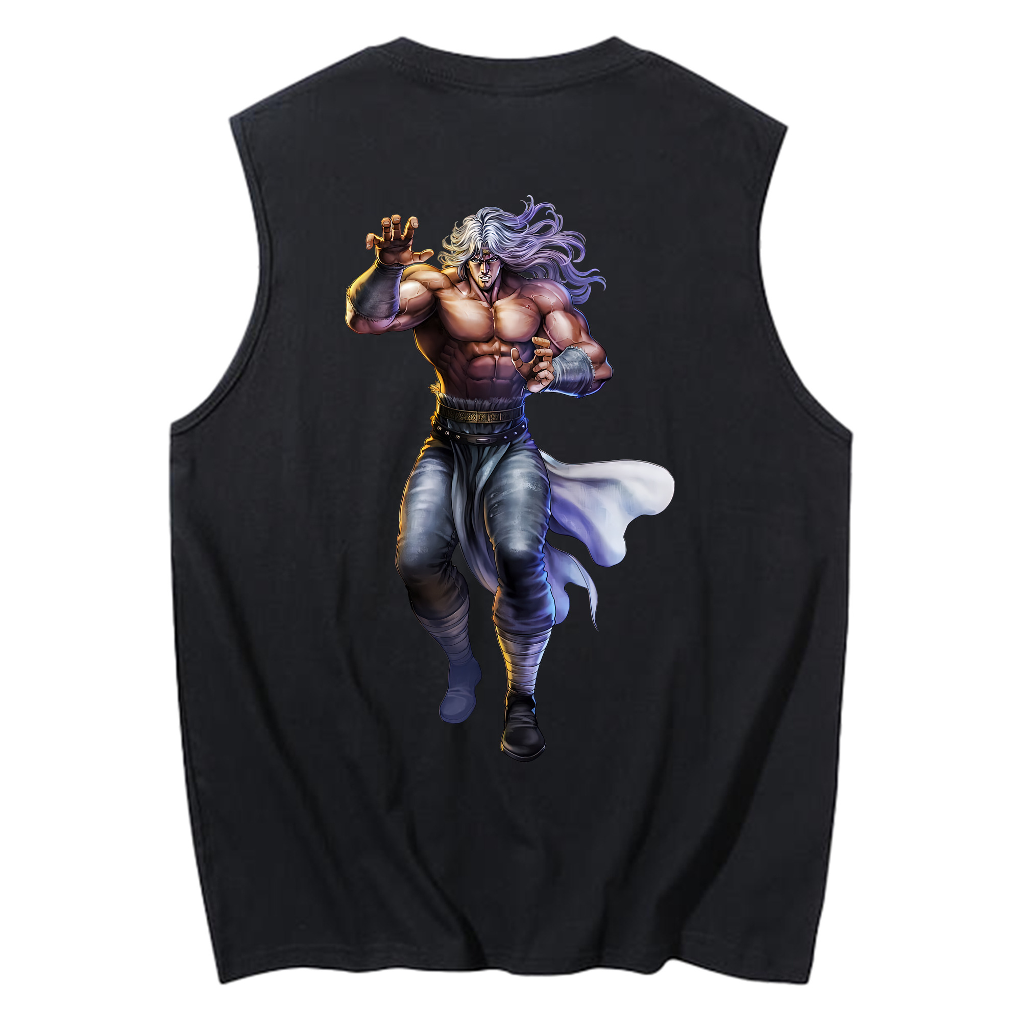 （画像用） 北斗の拳 Fist of the North Star コットン100％タンクトップ（背面プリント）