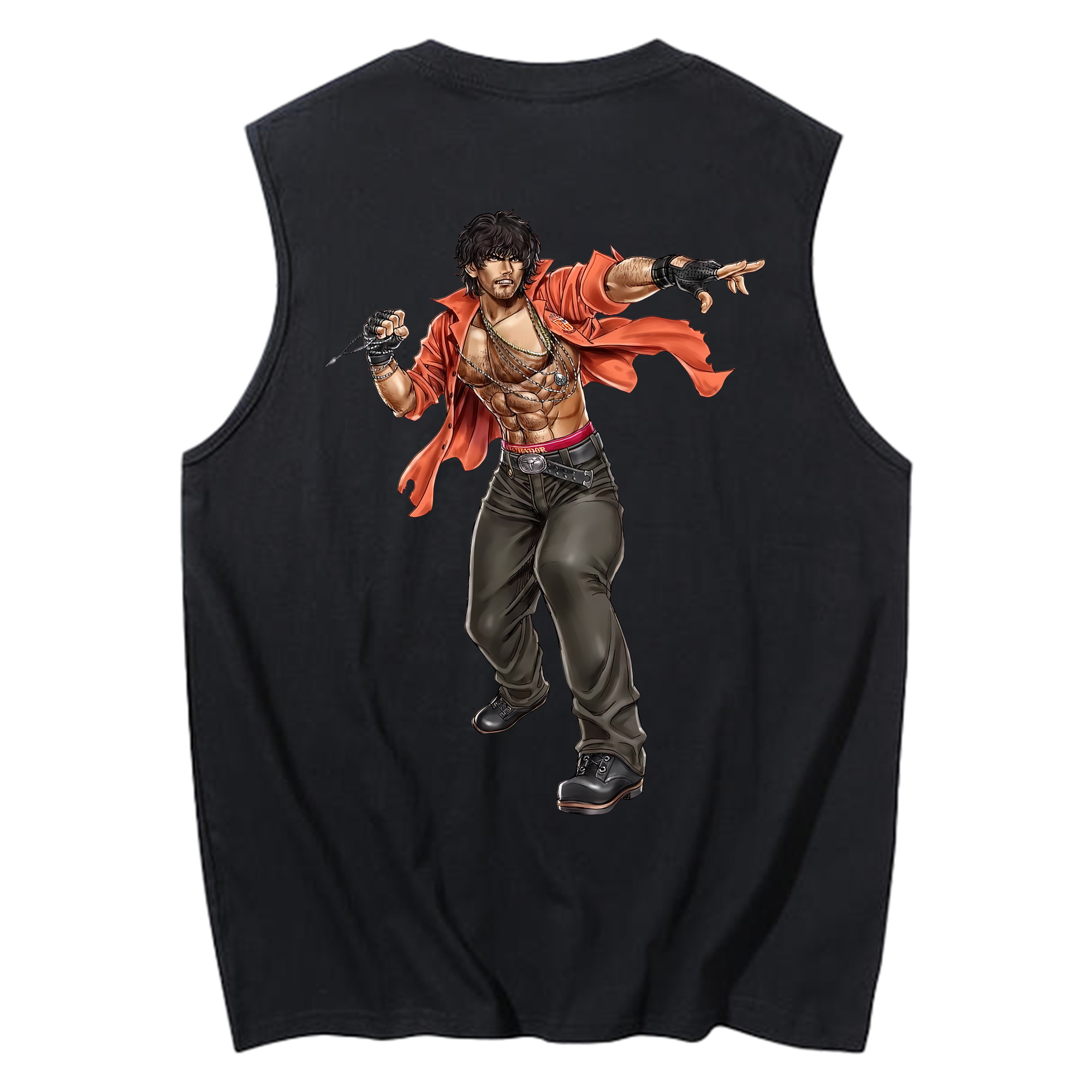 （画像用） 北斗の拳 Fist of the North Star コットン100％タンクトップ（背面プリント）