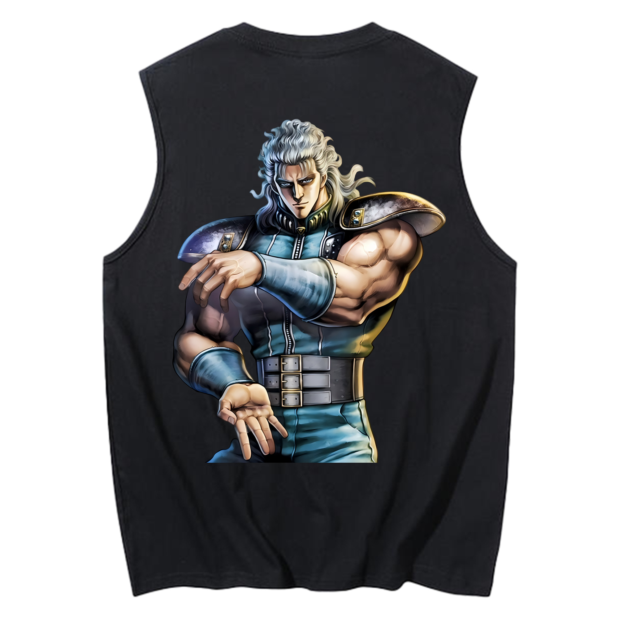 （画像用） 北斗の拳 Fist of the North Star コットン100％タンクトップ（背面プリント）
