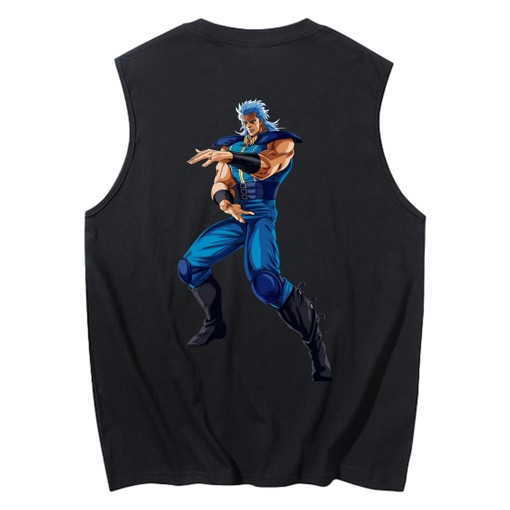（画像用） 北斗の拳 Fist of the North Star コットン100％タンクトップ（背面プリント）
