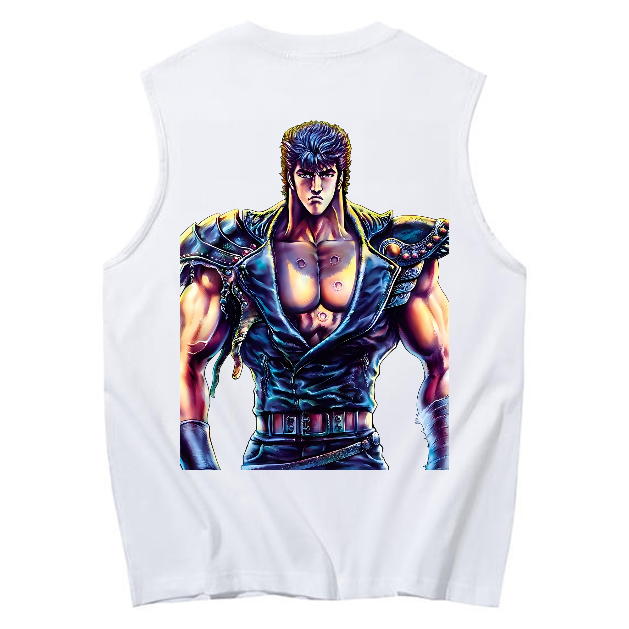 （画像用） 北斗の拳 Fist of the North Star コットン100％タンクトップ（背面プリント）