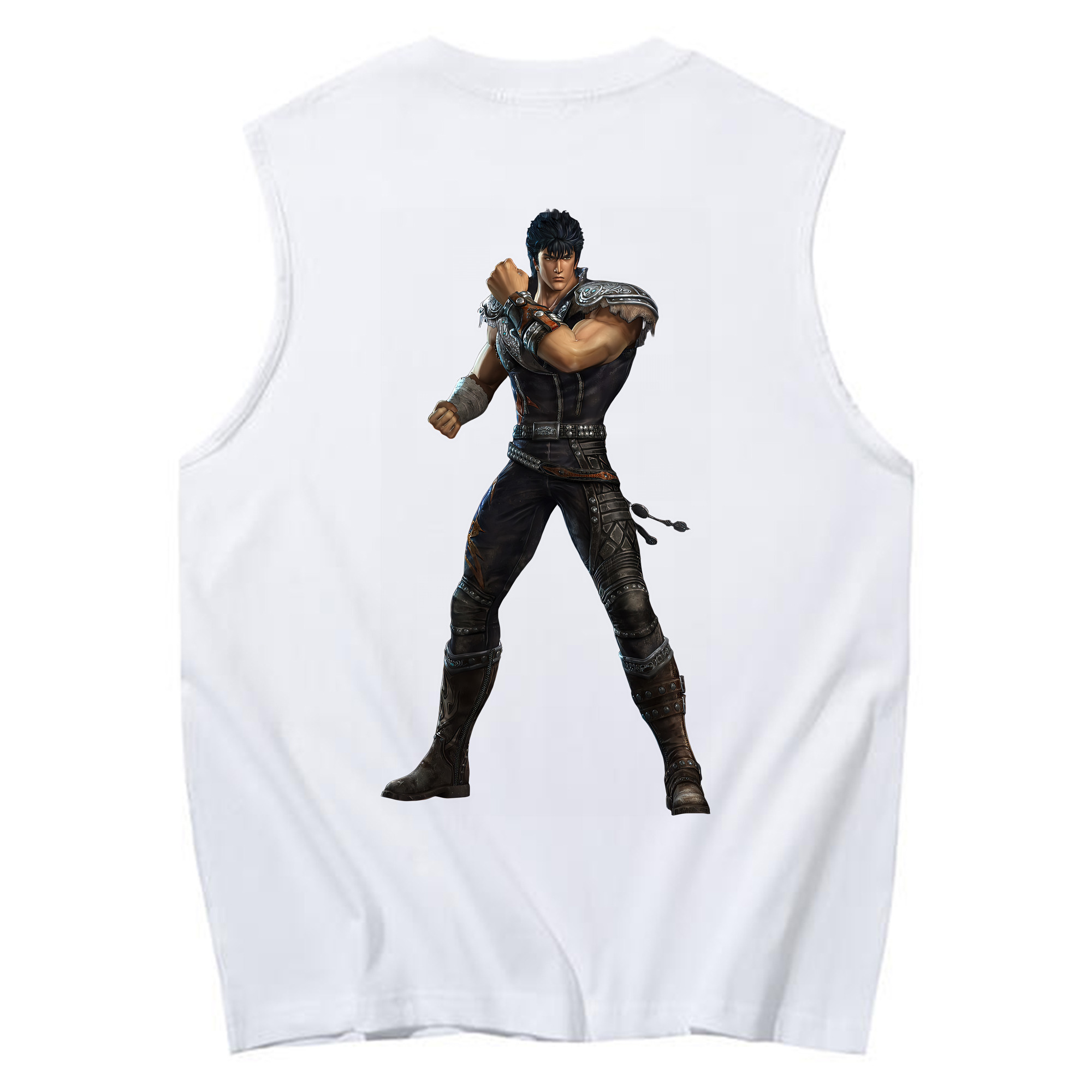 （画像用） 北斗の拳 Fist of the North Star コットン100％タンクトップ（背面プリント）