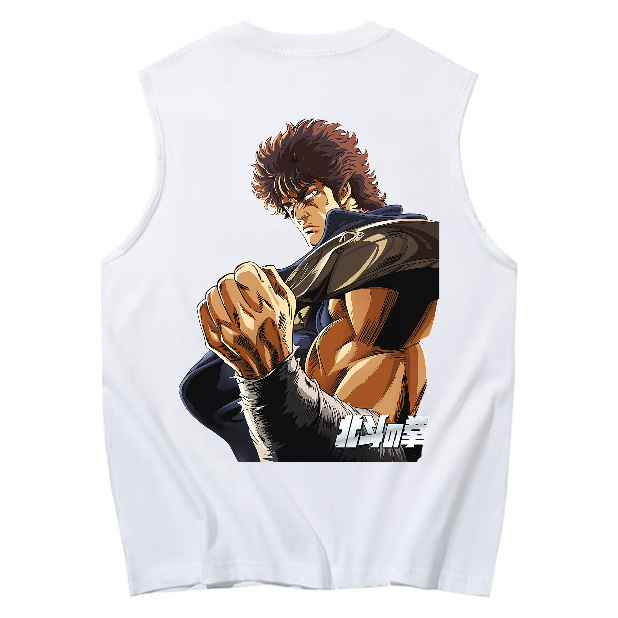 （画像用） 北斗の拳 Fist of the North Star コットン100％タンクトップ（背面プリント）