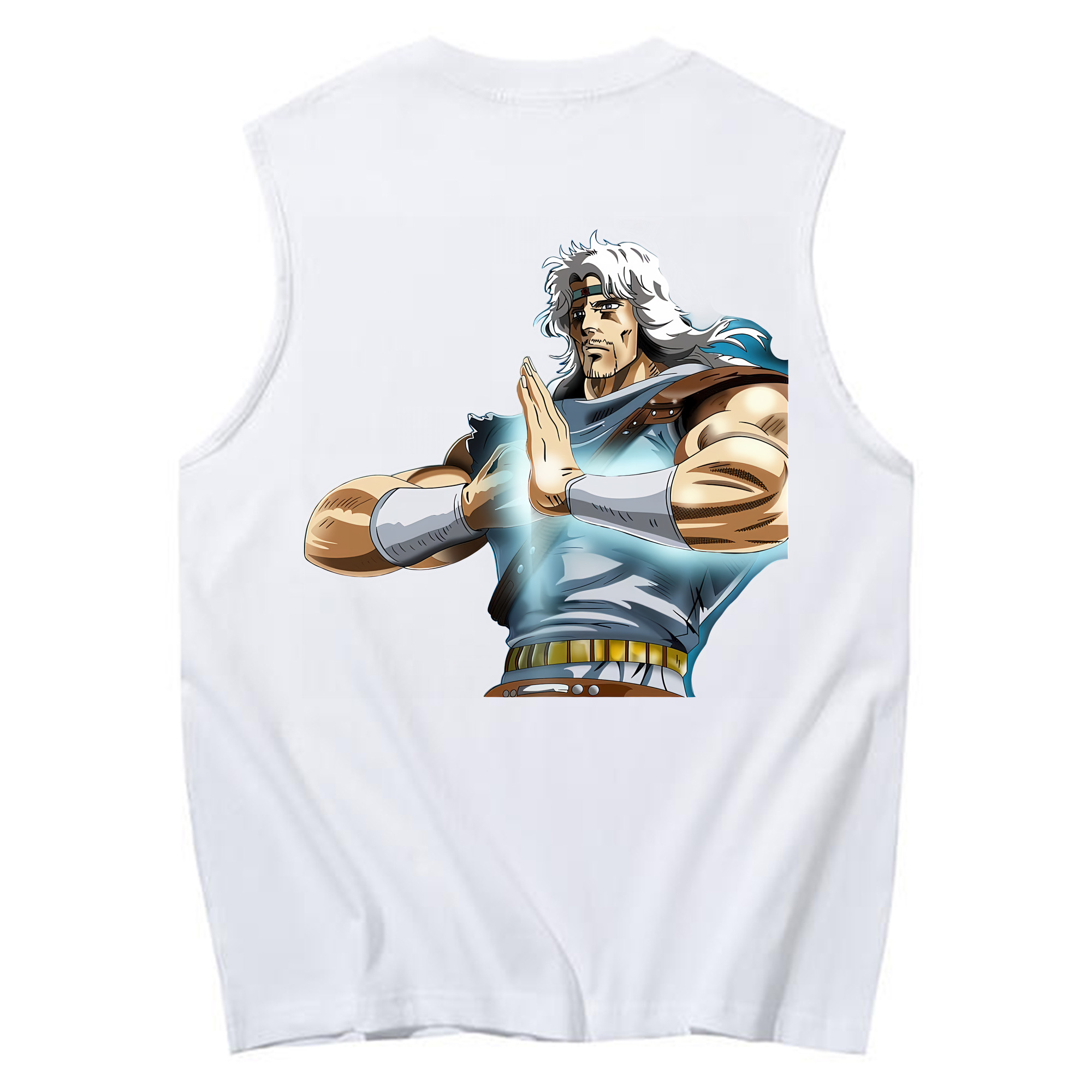 （画像用） 北斗の拳 Fist of the North Star コットン100％タンクトップ（背面プリント）