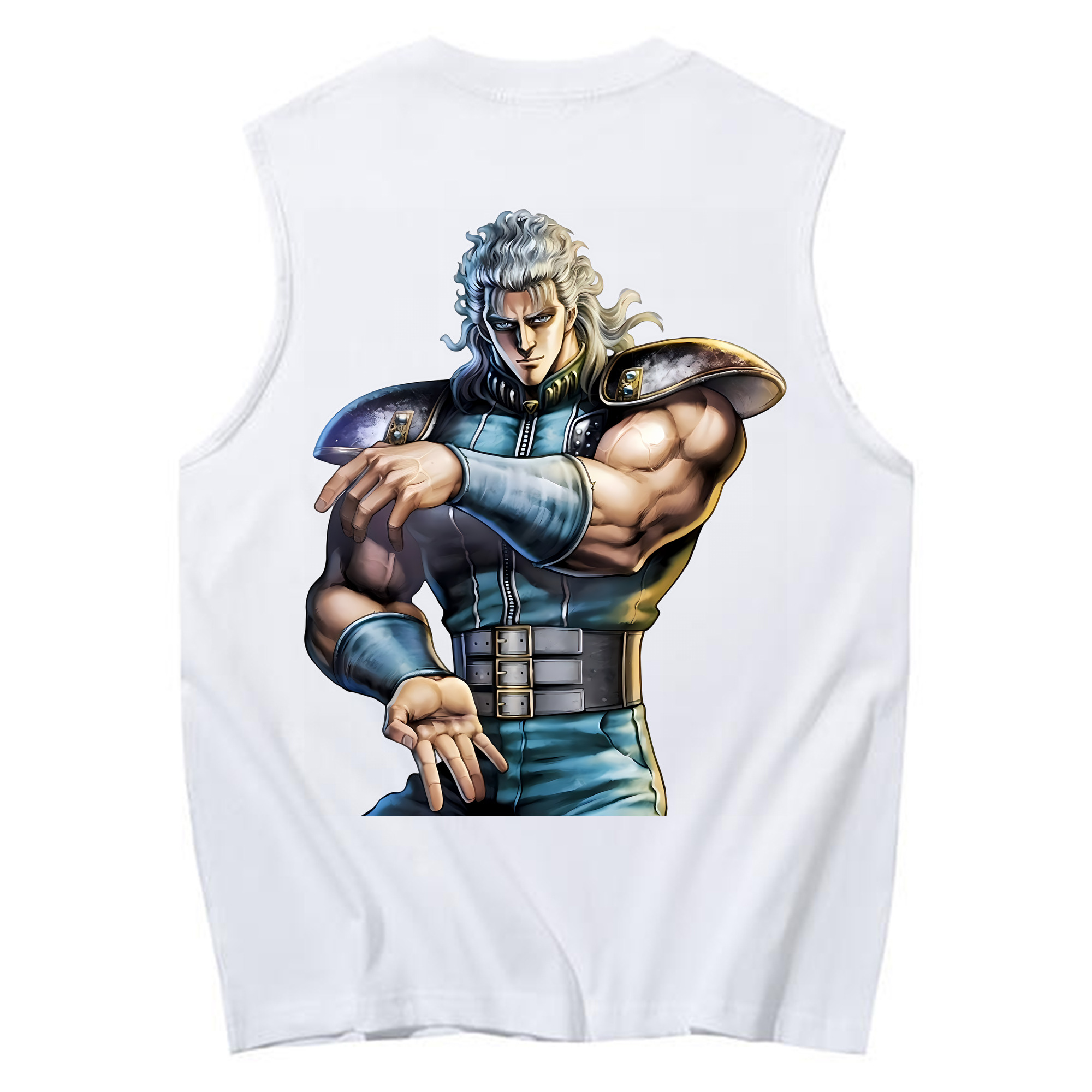 （画像用） 北斗の拳 Fist of the North Star コットン100％タンクトップ（背面プリント）