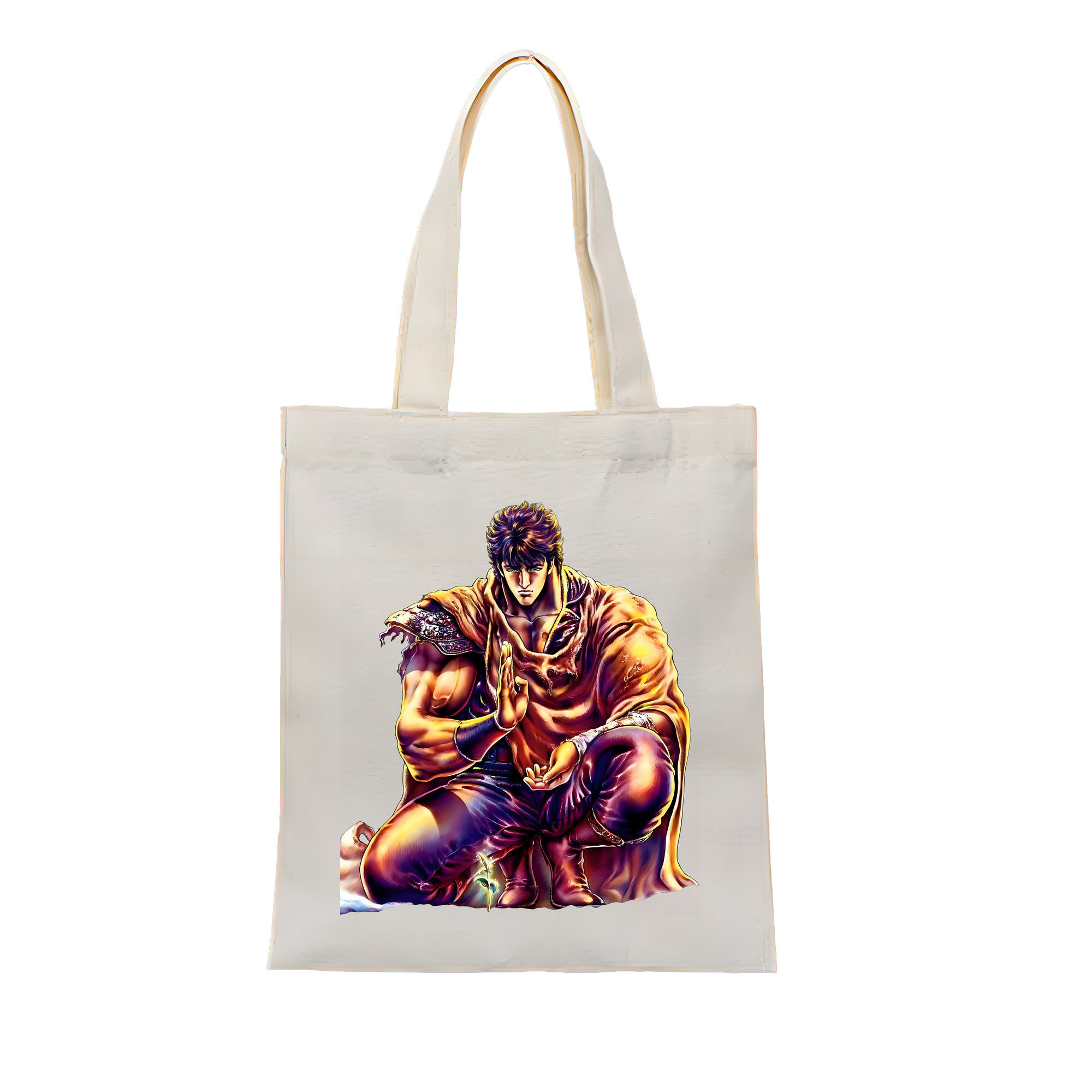 （画像用） 北斗の拳 Fist of the North Star 縦型キャンバス生地手提げバッグ　トートバッグ