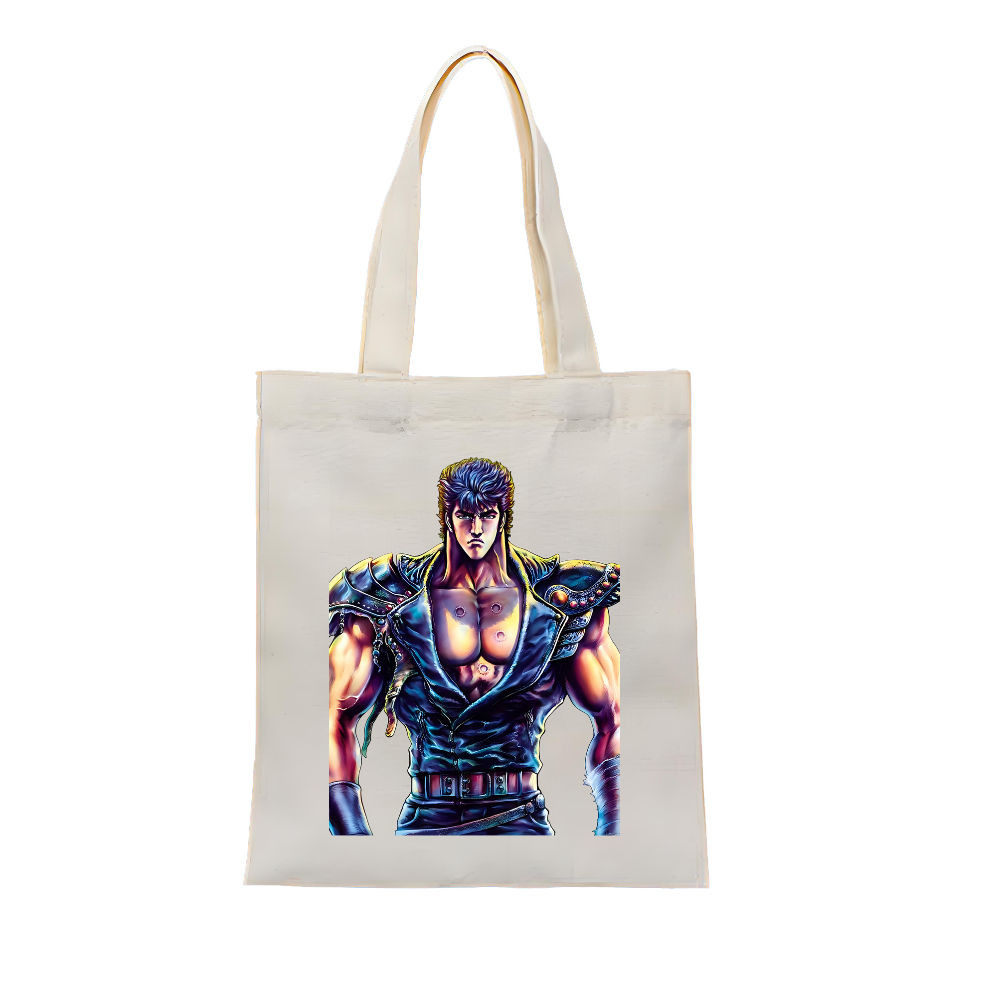 （画像用） 北斗の拳 Fist of the North Star 縦型キャンバス生地手提げバッグ　トートバッグ