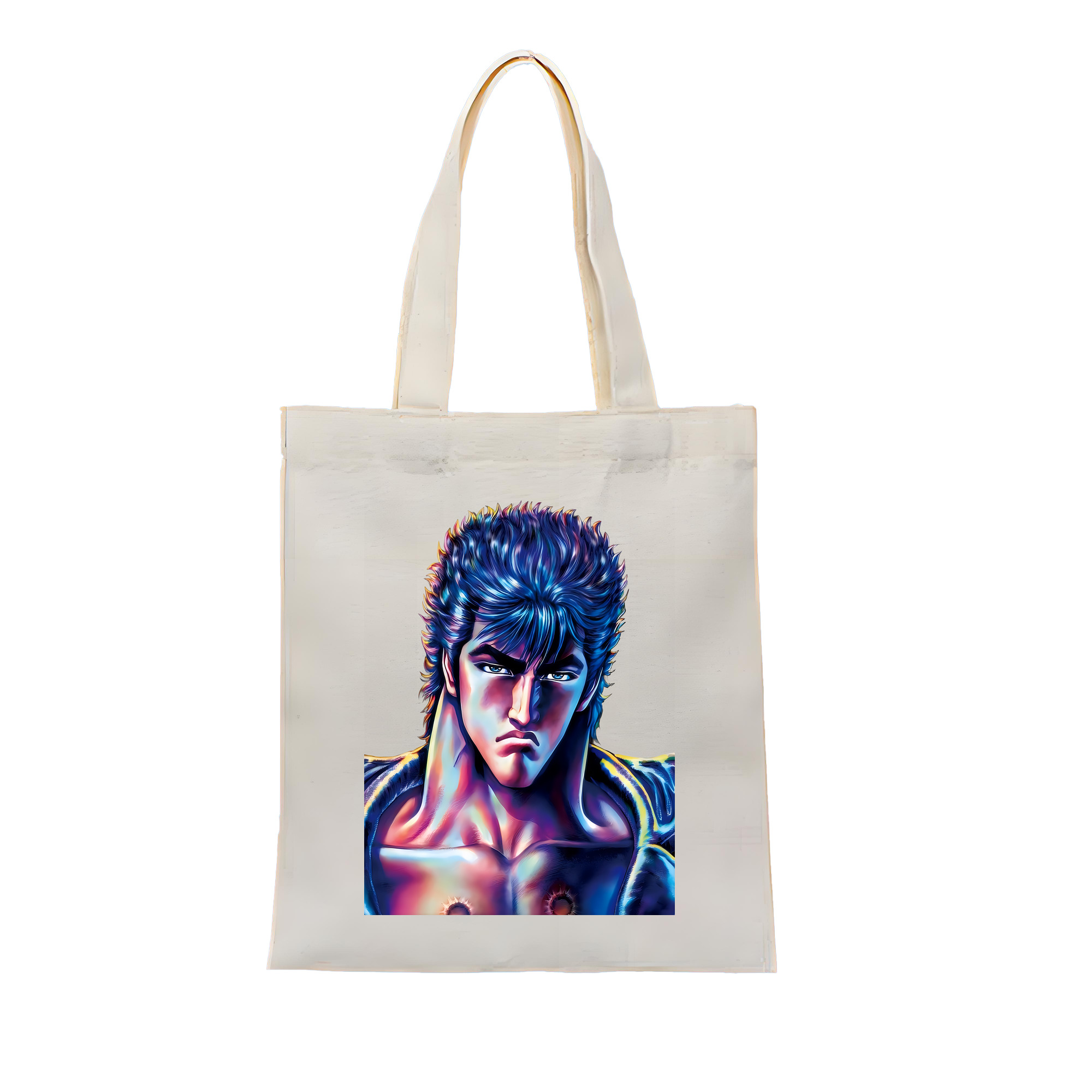 （画像用） 北斗の拳 Fist of the North Star 縦型キャンバス生地手提げバッグ　トートバッグ