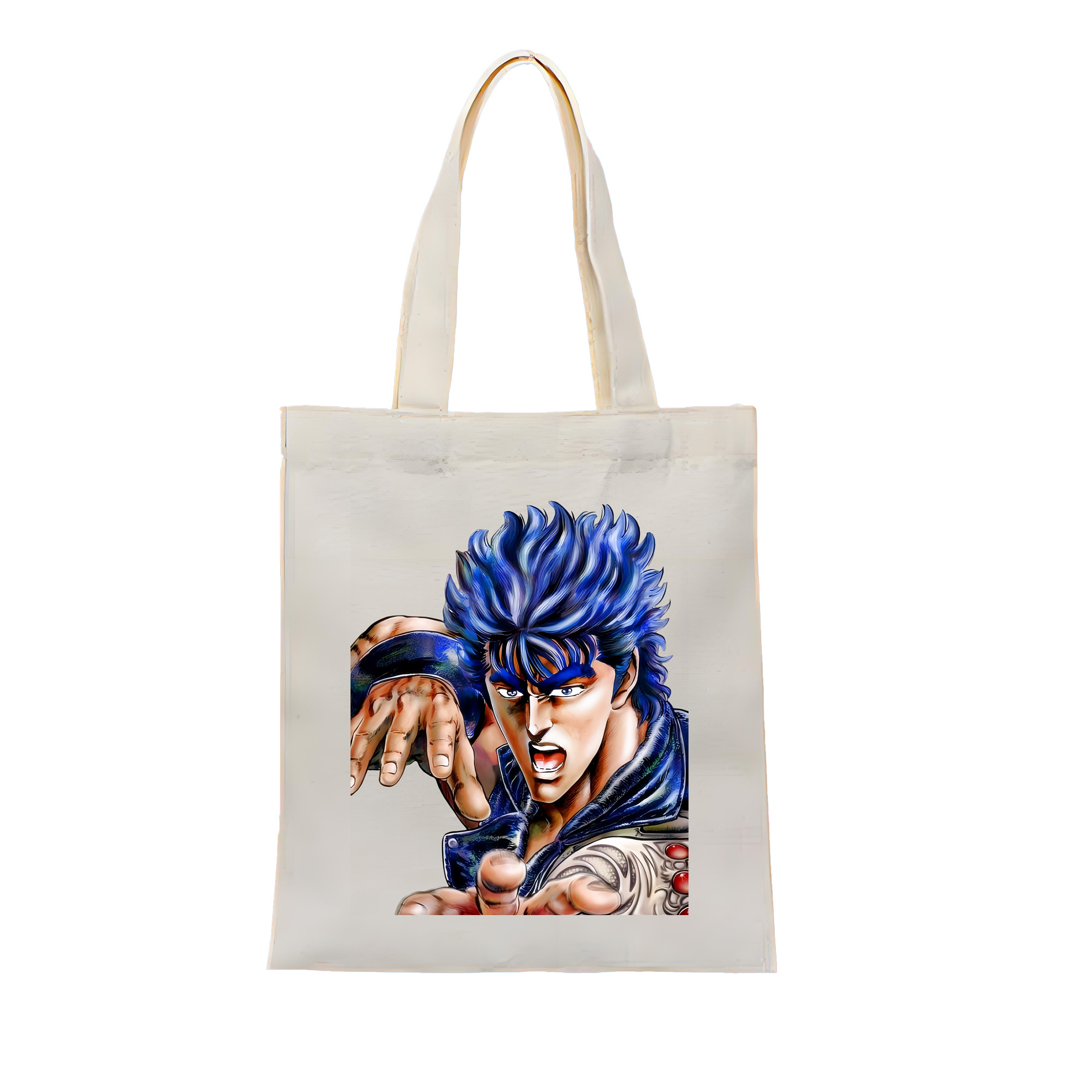 （画像用） 北斗の拳 Fist of the North Star 縦型キャンバス生地手提げバッグ　トートバッグ