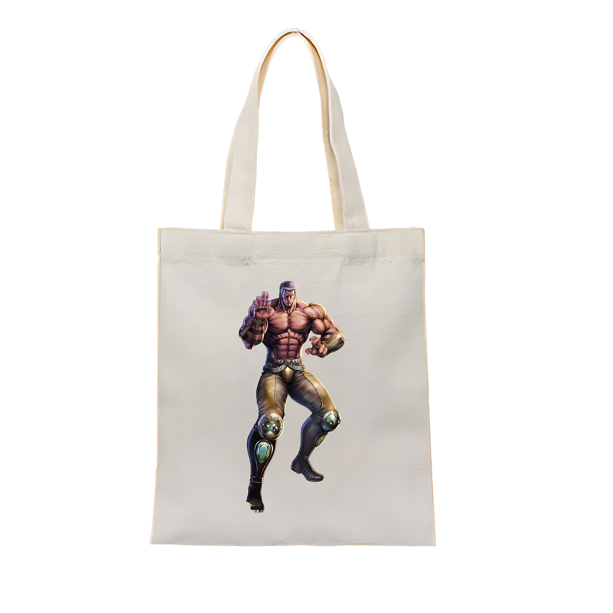 （画像用） 北斗の拳 Fist of the North Star 縦型キャンバス生地手提げバッグ　トートバッグ