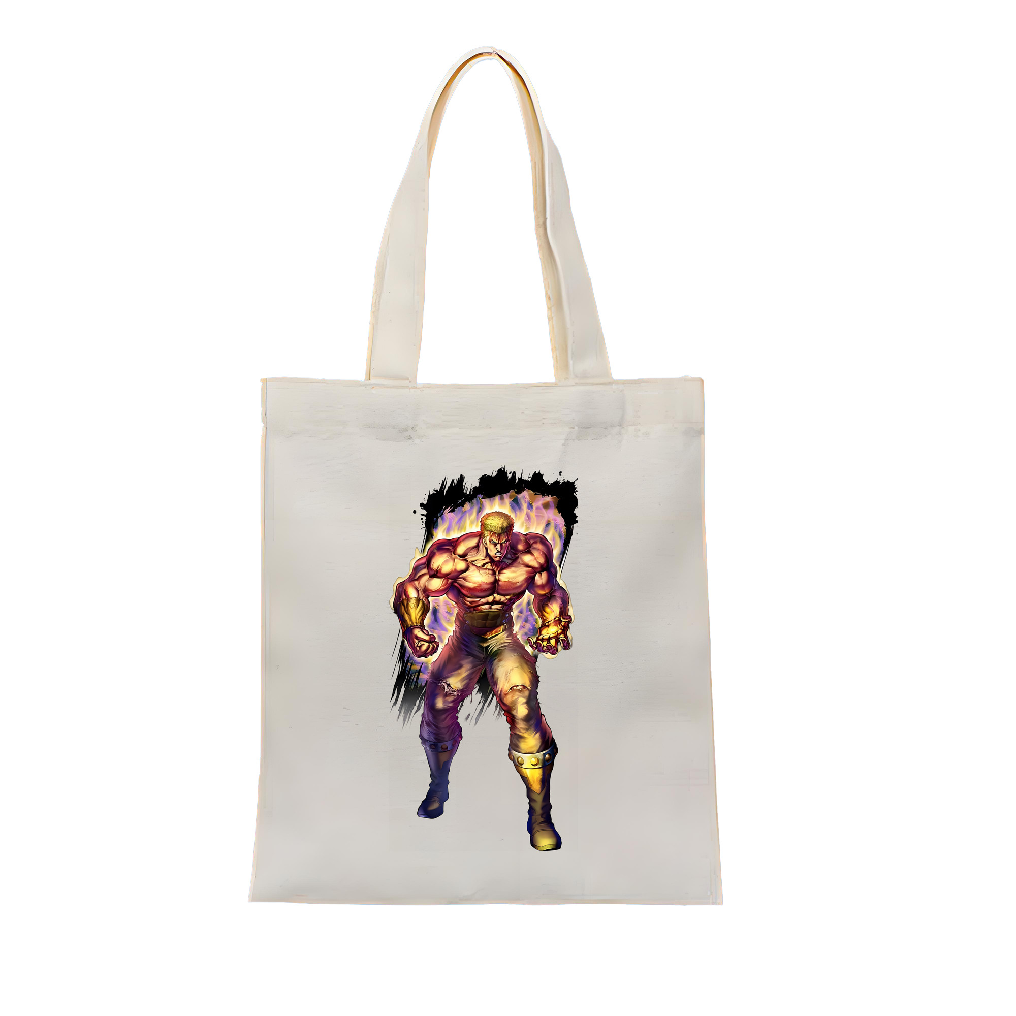 （画像用） 北斗の拳 Fist of the North Star 縦型キャンバス生地手提げバッグ　トートバッグ