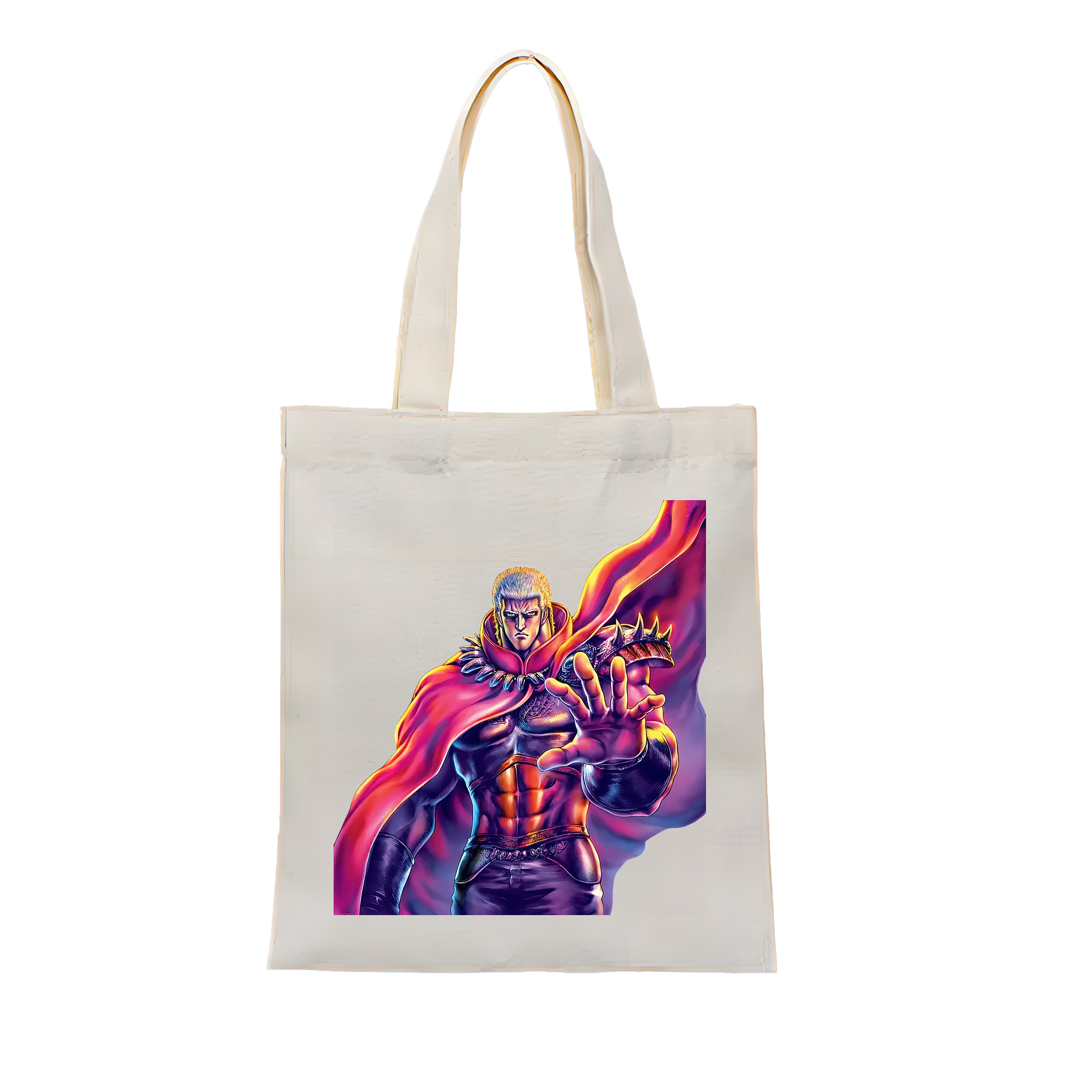 （画像用） 北斗の拳 Fist of the North Star 縦型キャンバス生地手提げバッグ　トートバッグ