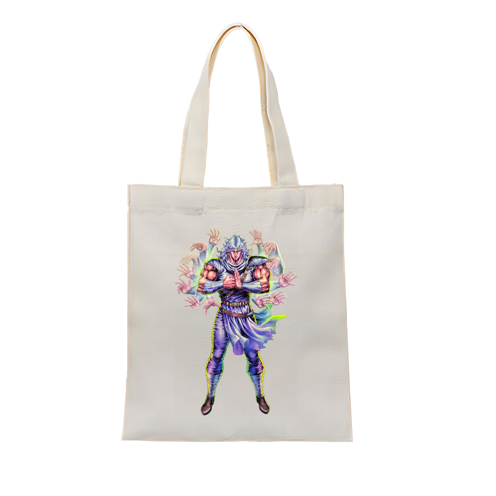 （画像用） 北斗の拳 Fist of the North Star 縦型キャンバス生地手提げバッグ　トートバッグ