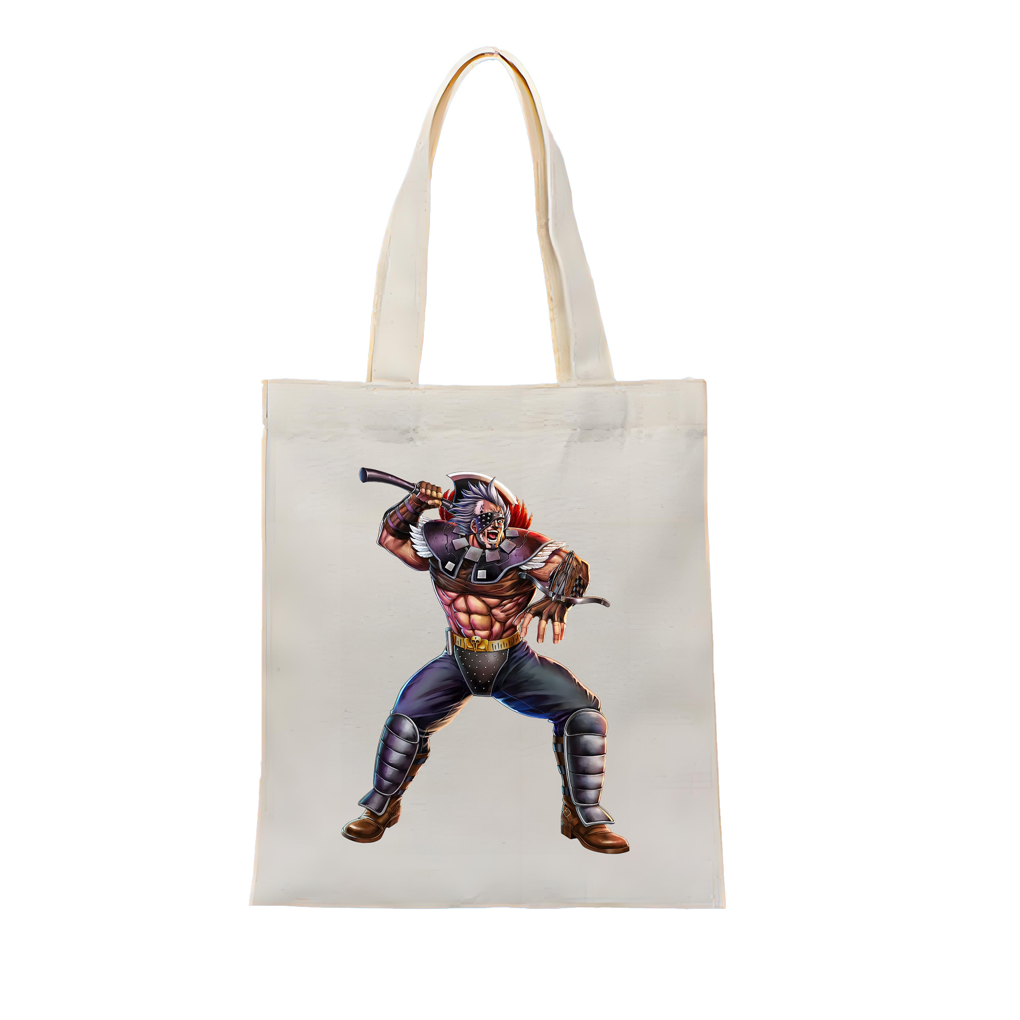 （画像用） 北斗の拳 Fist of the North Star 縦型キャンバス生地手提げバッグ　トートバッグ