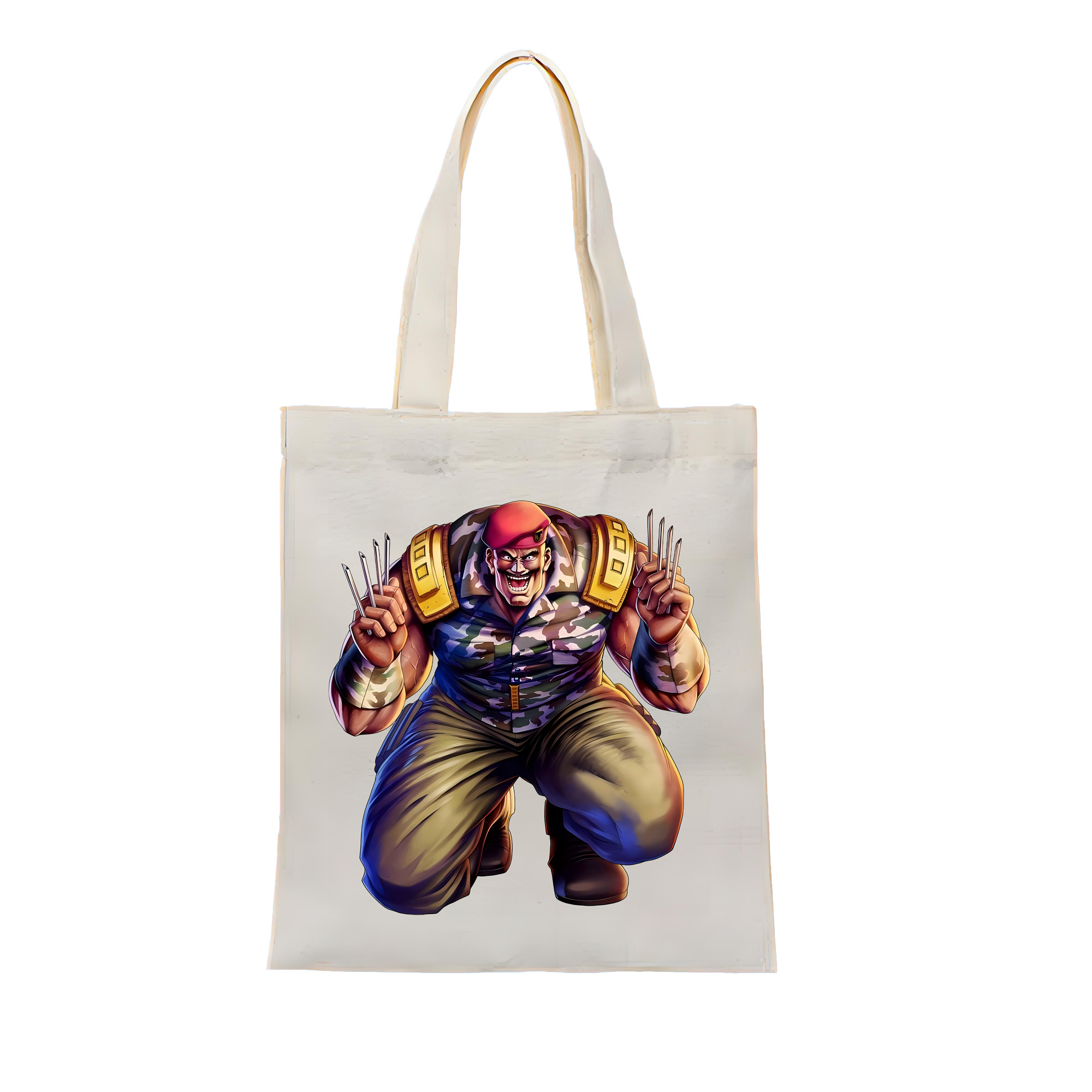 （画像用） 北斗の拳 Fist of the North Star 縦型キャンバス生地手提げバッグ　トートバッグ