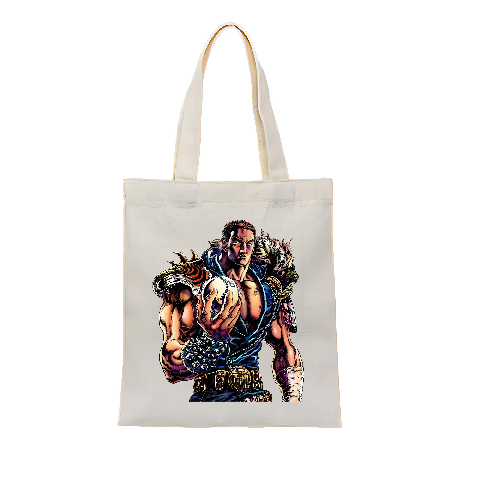（画像用） 北斗の拳 Fist of the North Star 縦型キャンバス生地手提げバッグ　トートバッグ